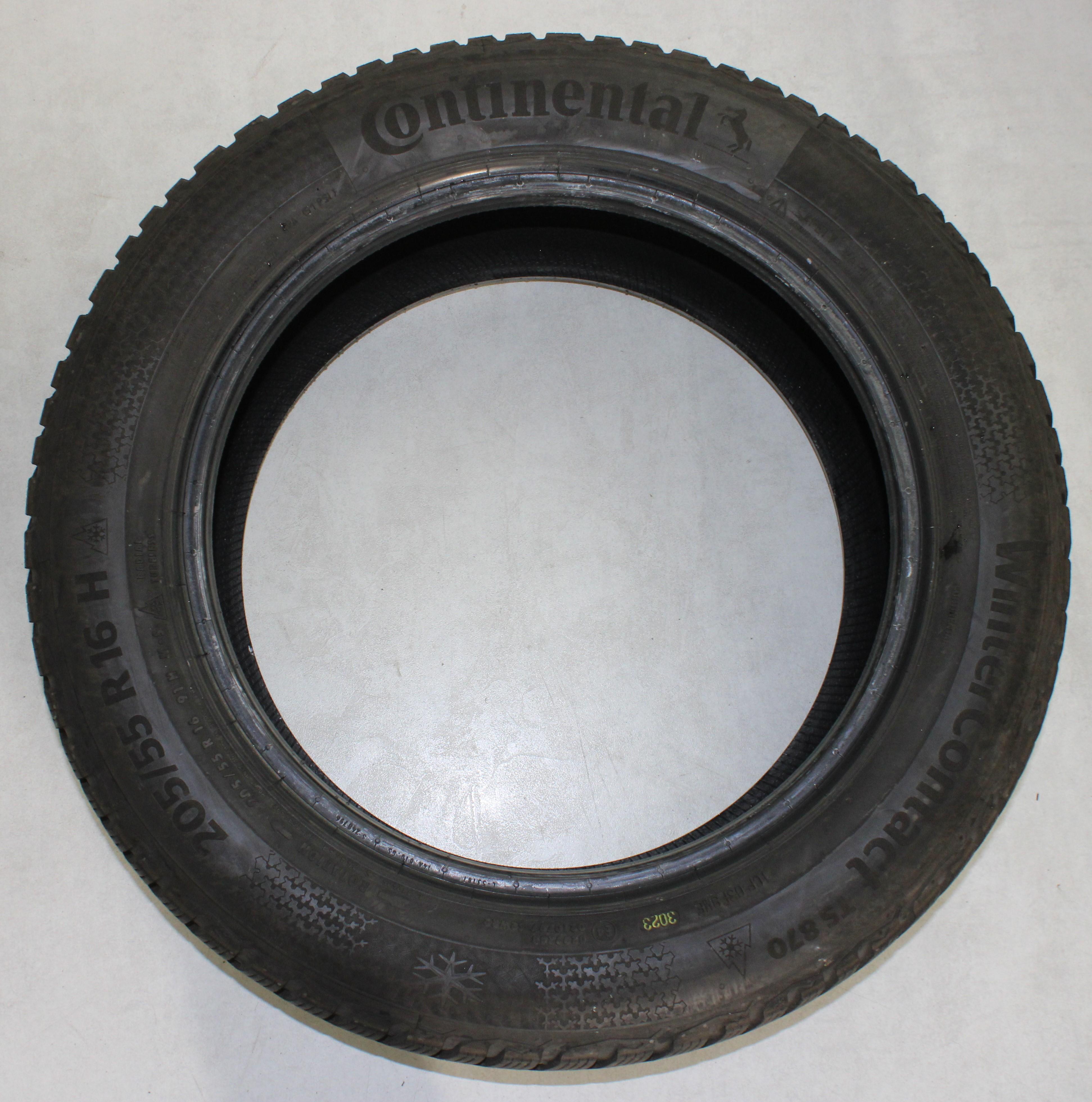 2 x 205/55R16 91H Winterreifen Continental Winter Contact TS870 6-6,5mm 2023