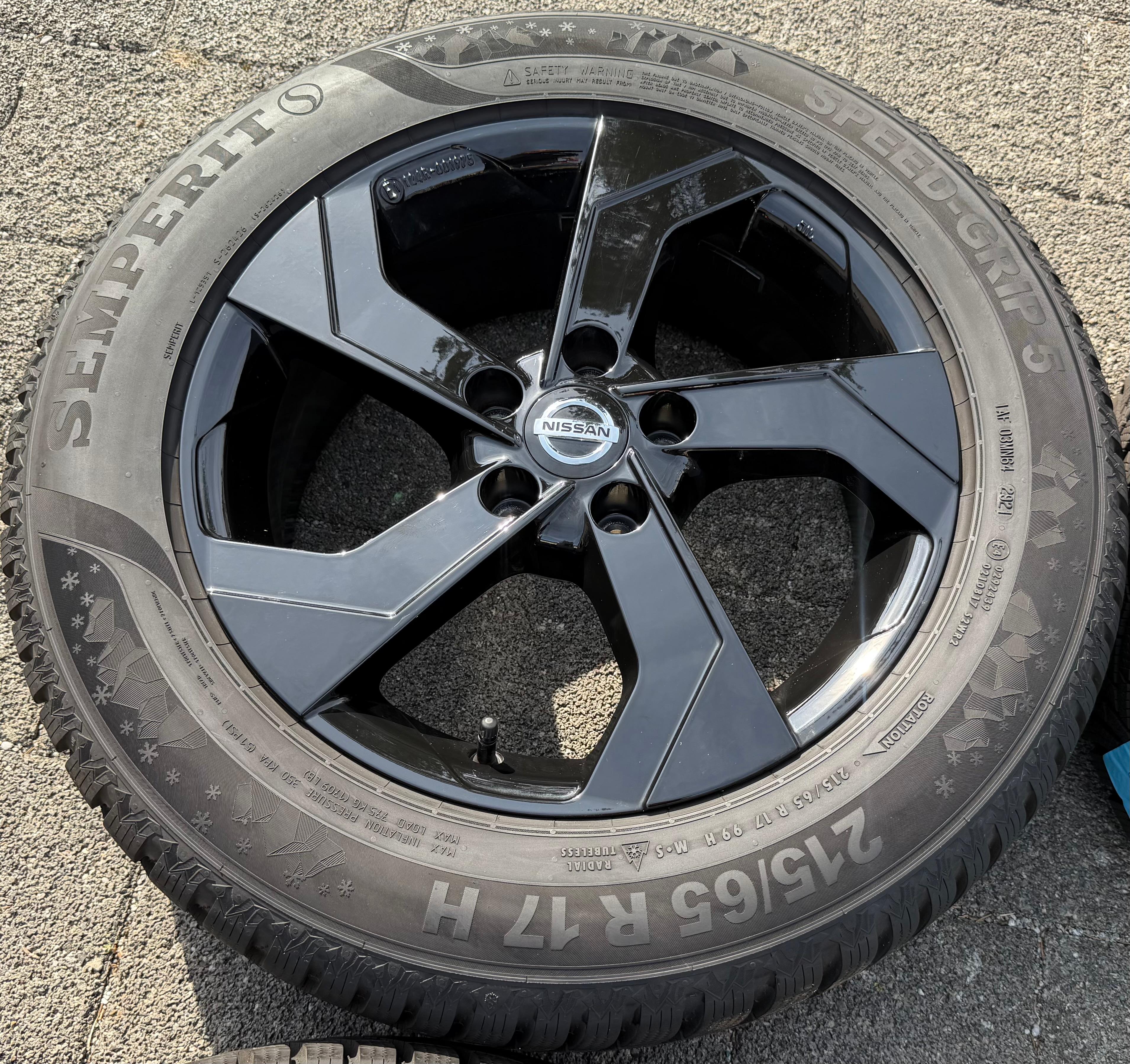 4 Original 17" Alu Winterräder Nissan Qashqai III J12 215/65R17 99H RDKS 8MM