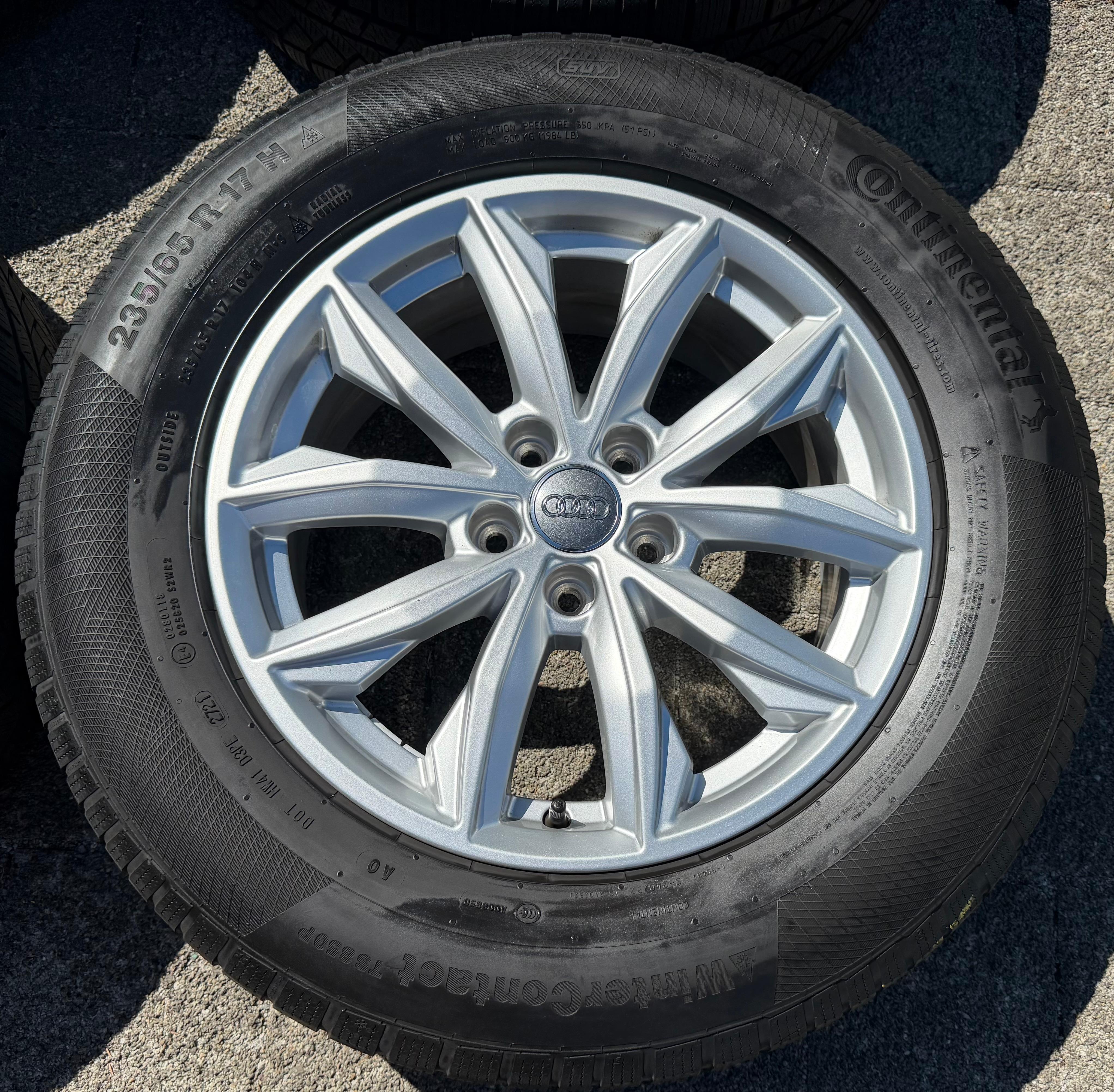 4 llantas de aleación originales de 17" para Audi Q5 FY 80A601025J 7x17 ET34