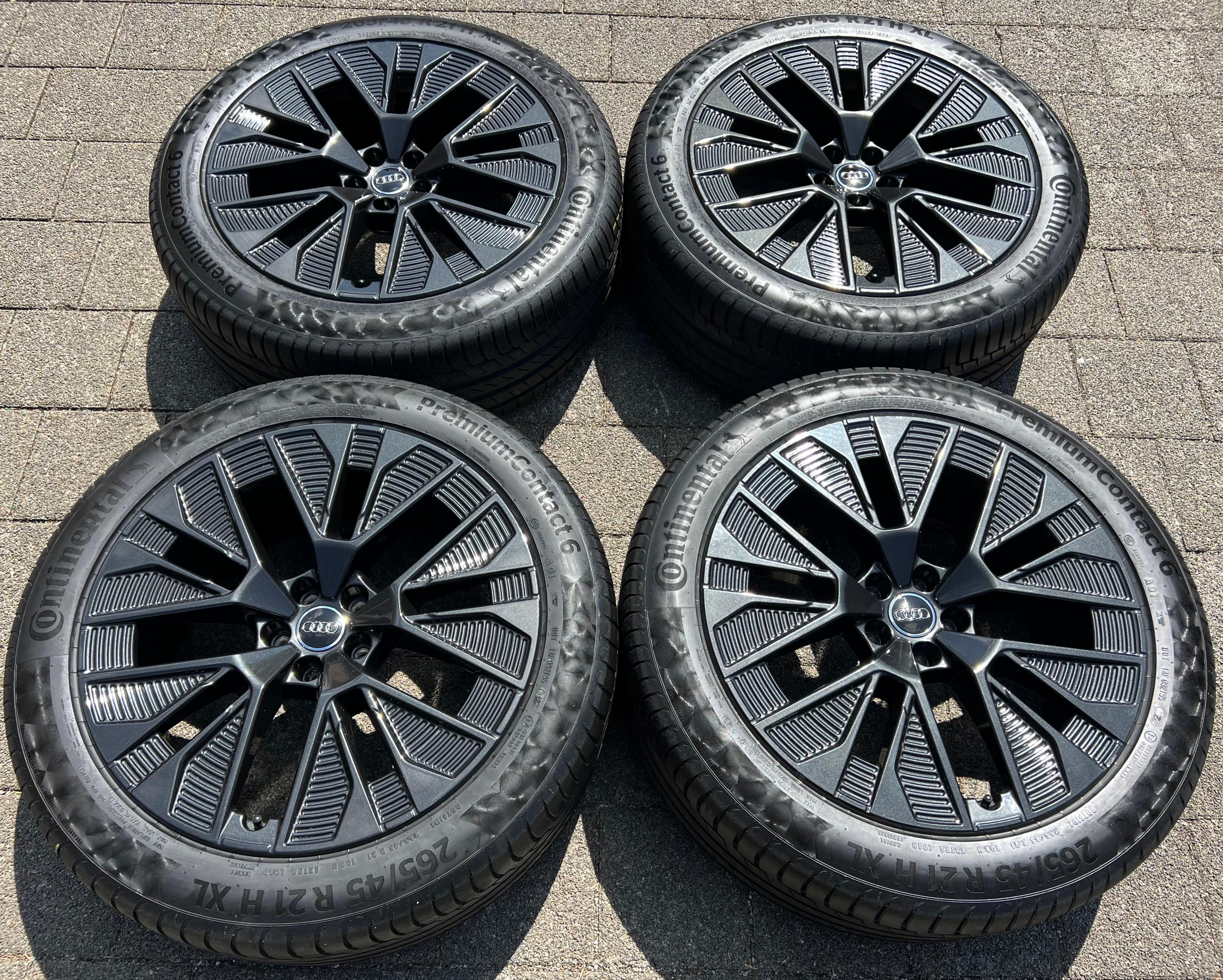 4 ORIGINAL 21" ALU SOMMERRÄDER AUDI E-TRON Q8 GEN 4KE601025AE 265/45R21 108H FREIHAUS