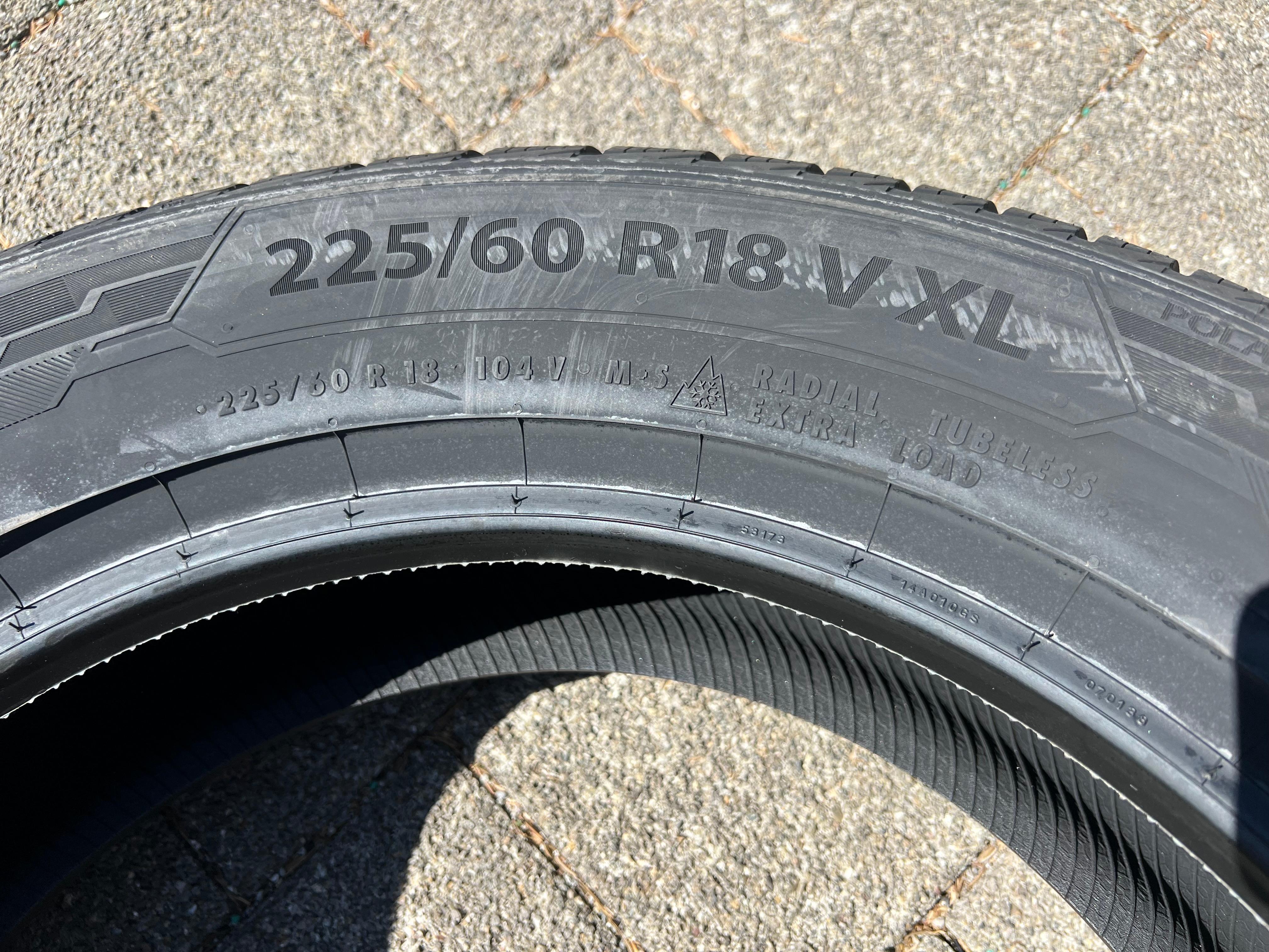 4 x 225/60R18 104V Winterreifen Barum Polaris 5 2021 NEU Freihaus