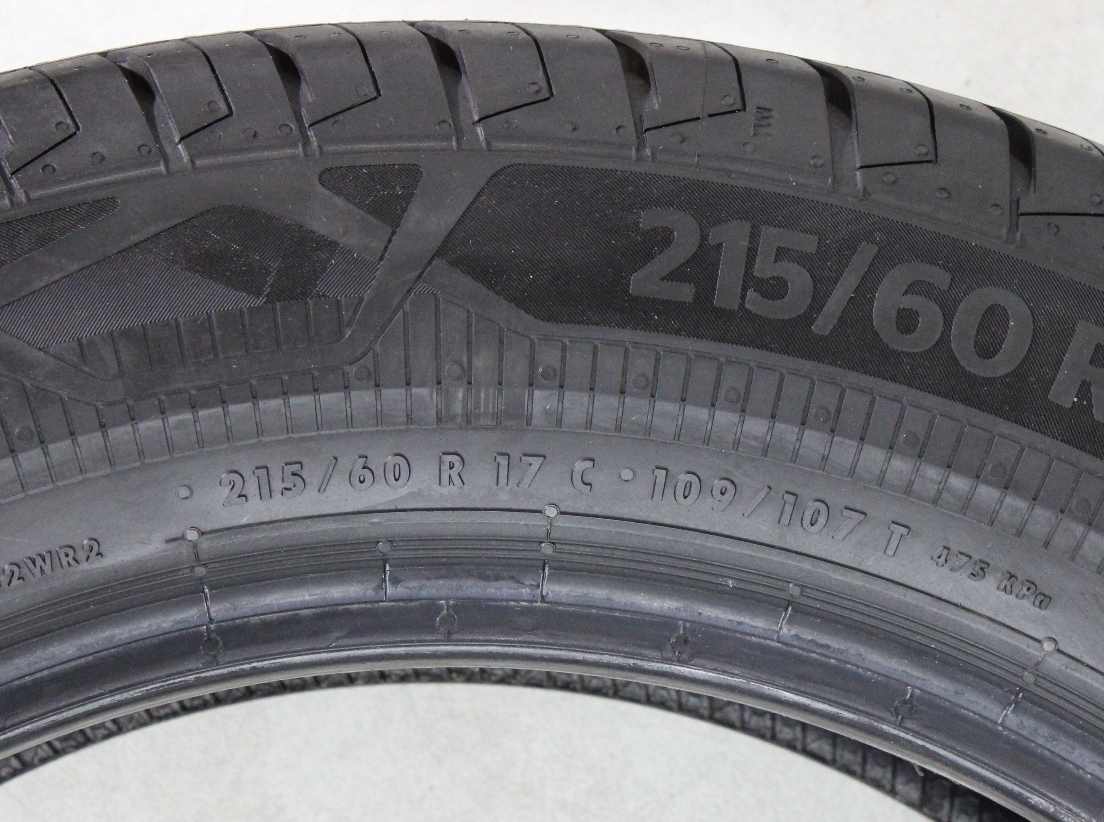 1 x 215/60R17C 109/107T Sommerreifen Continental VanContact Eco 8mm 2023