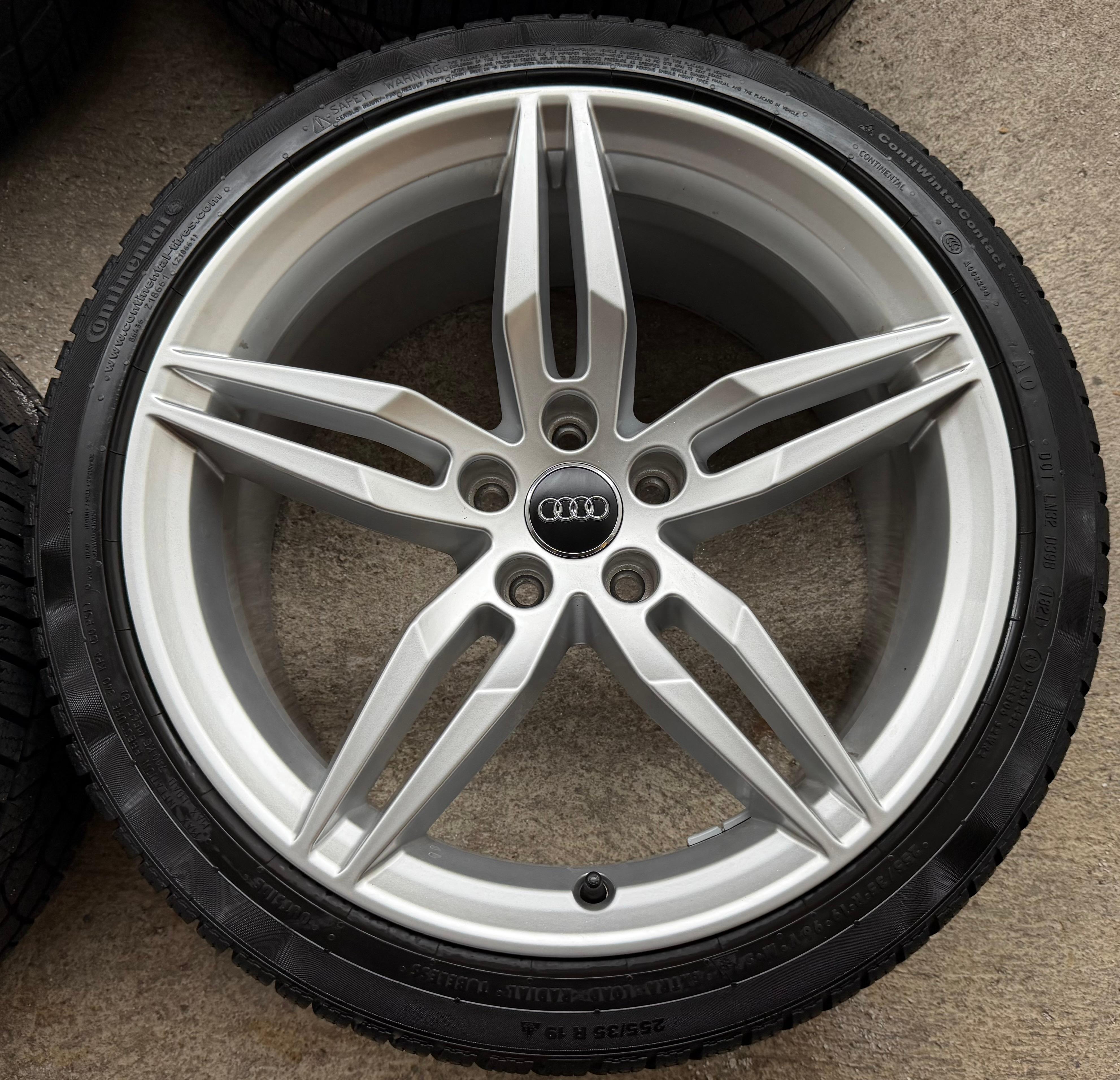 4 roues hiver complètes en alliage d’origine 19" Audi A5 S5 8W F5 8W0601025AM 255/35R19 96V Continental