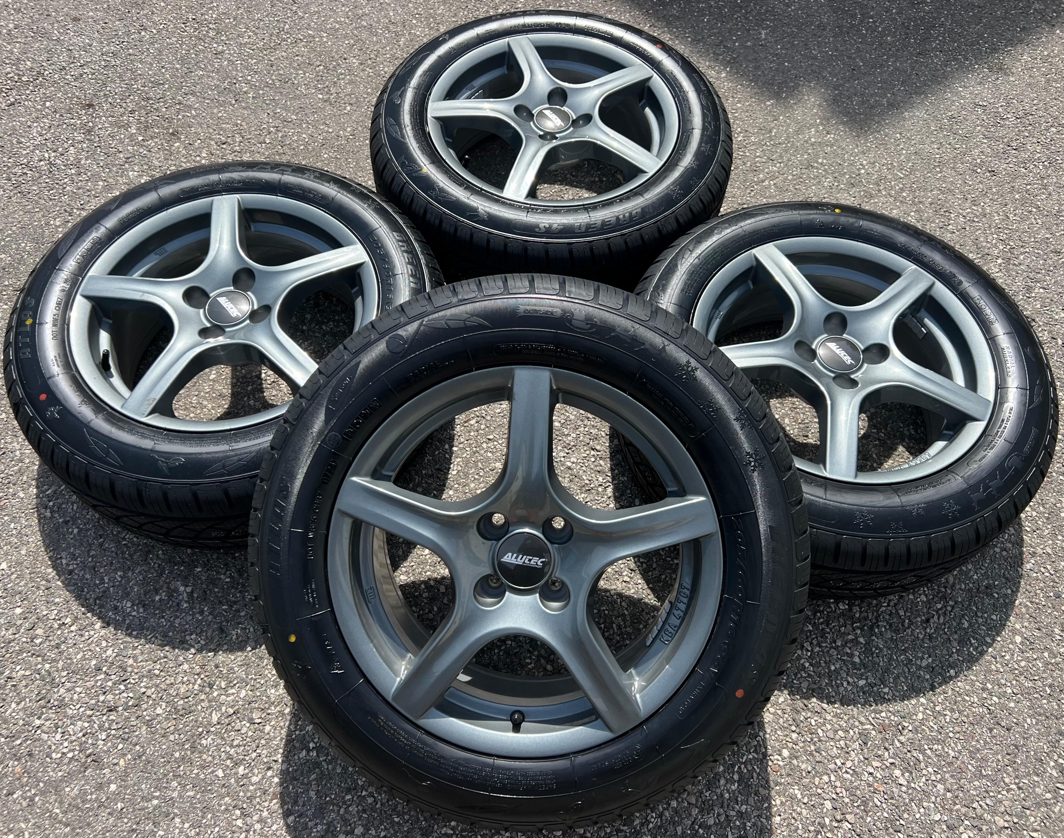 4 ALU GANZJAHRESRÄDER RENAULT CAPTUR 205/60R16 96V M+S ALLWETTERREIFEN 2024