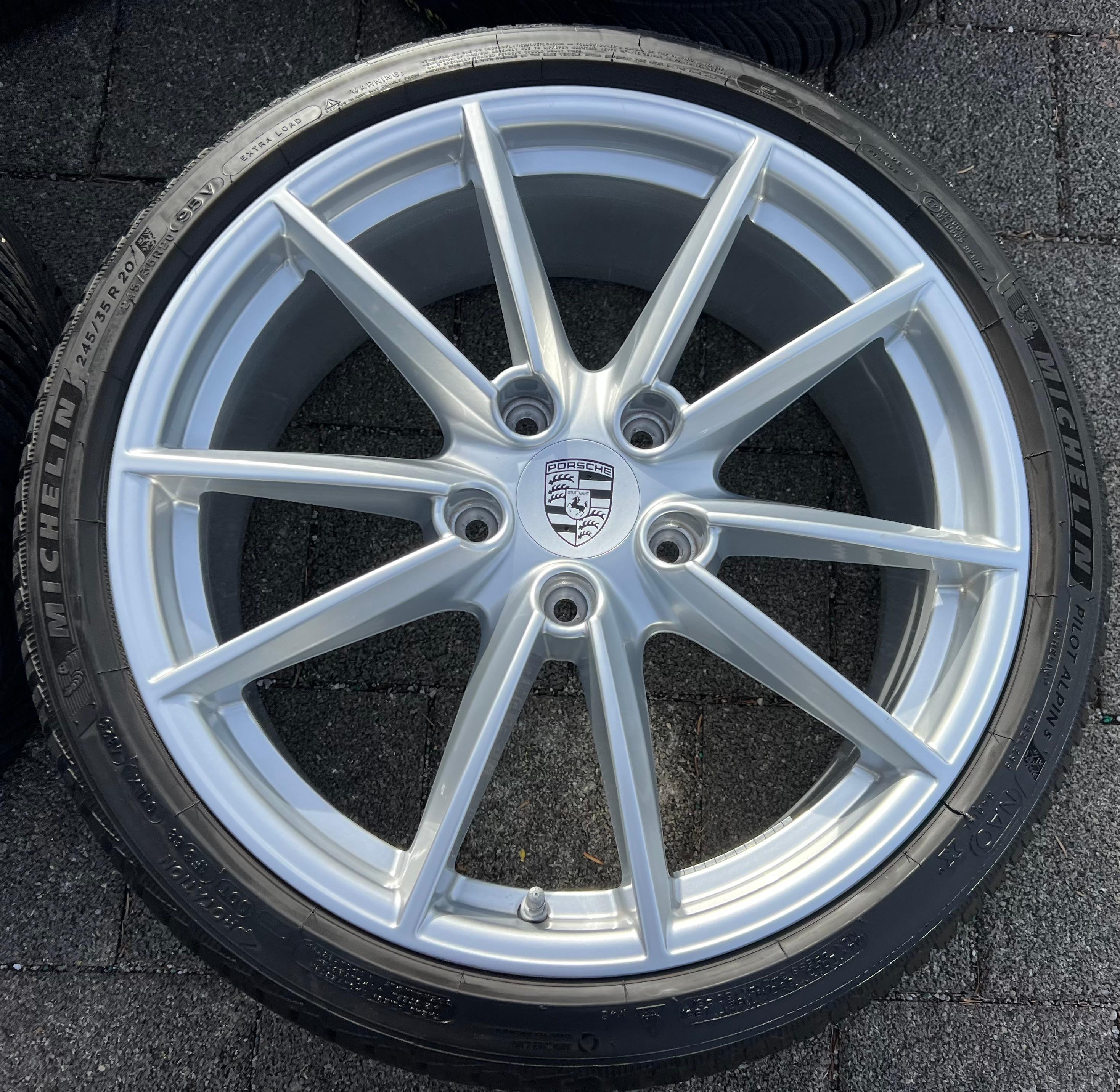 4 ORIGINAL 20" 21" ALU WINTERRÄDER PORSCHE 911 992 992601025C 992601025D MICHELIN RDKS