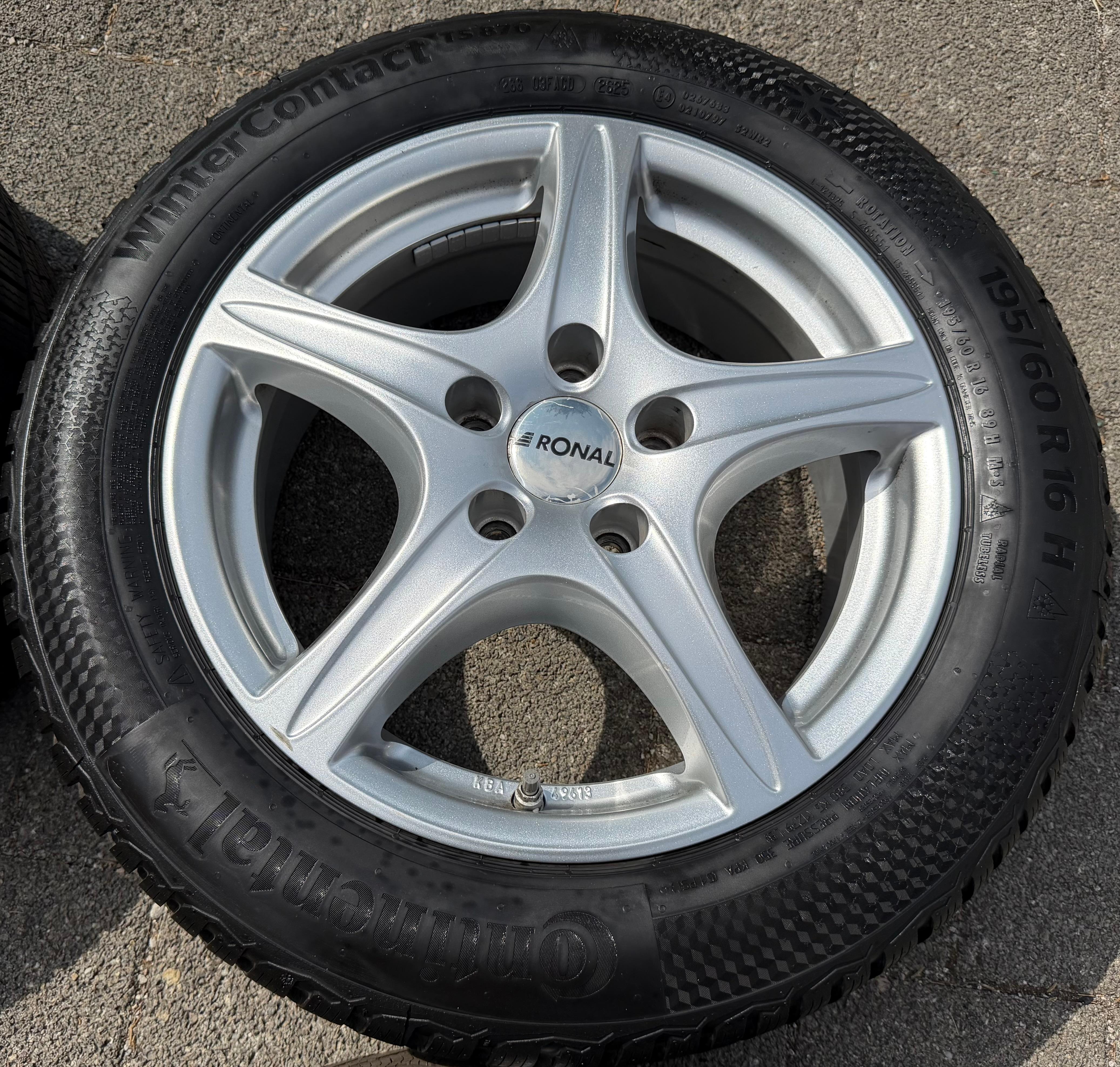 4 Alu Winterräder BMW 1ER Reihe F40 2ER Grand Coupe F44 195/60R16 89H RDKS Continental