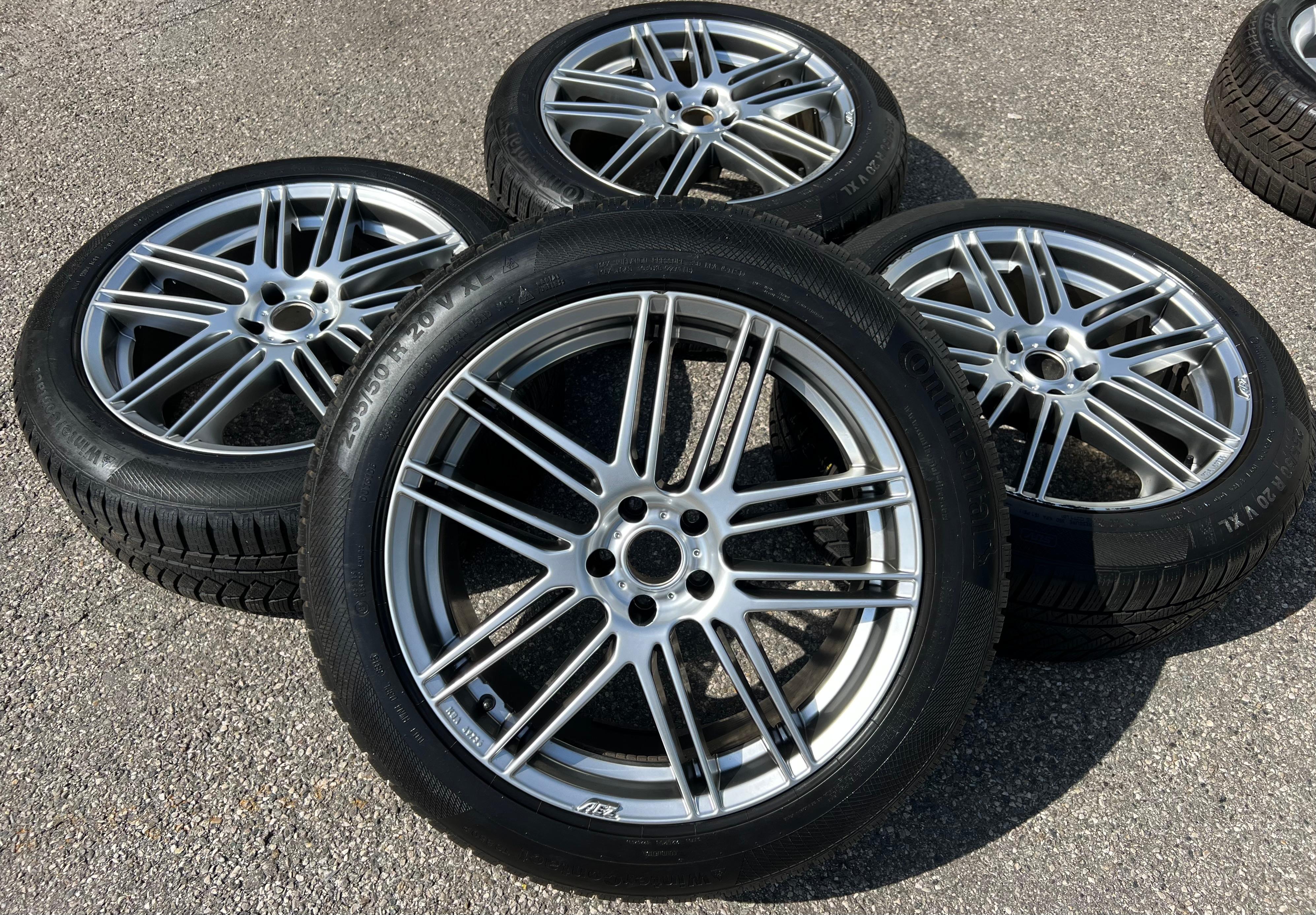4 llantas de invierno ALU de 20" para Audi Q7, 5x112, 255/50R20, 109V, Continental, envío gratuito