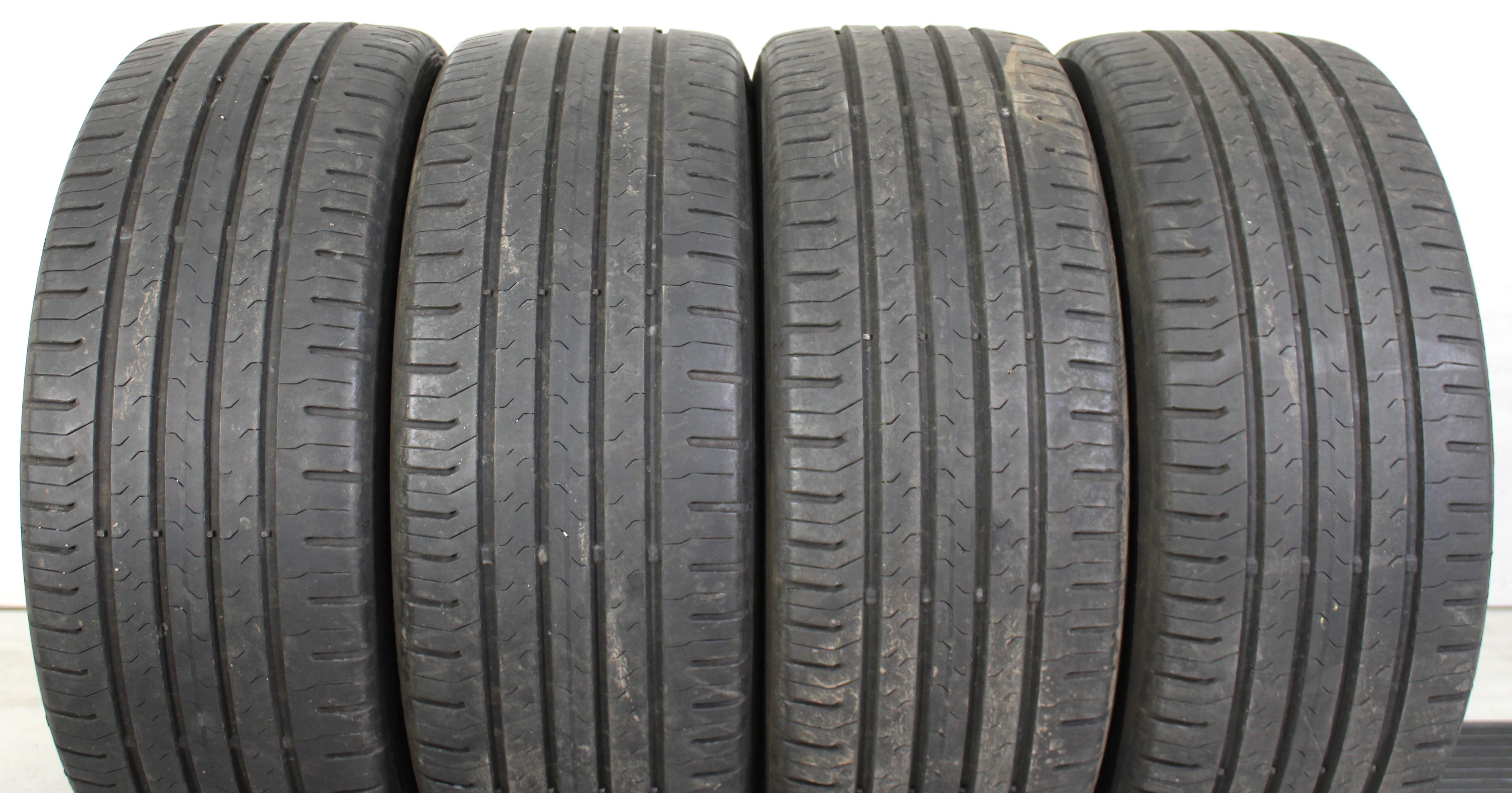 4 x 215/45R17 87V Sommerreifen Continental  Eco Contact 5 5,5-6mm 2015