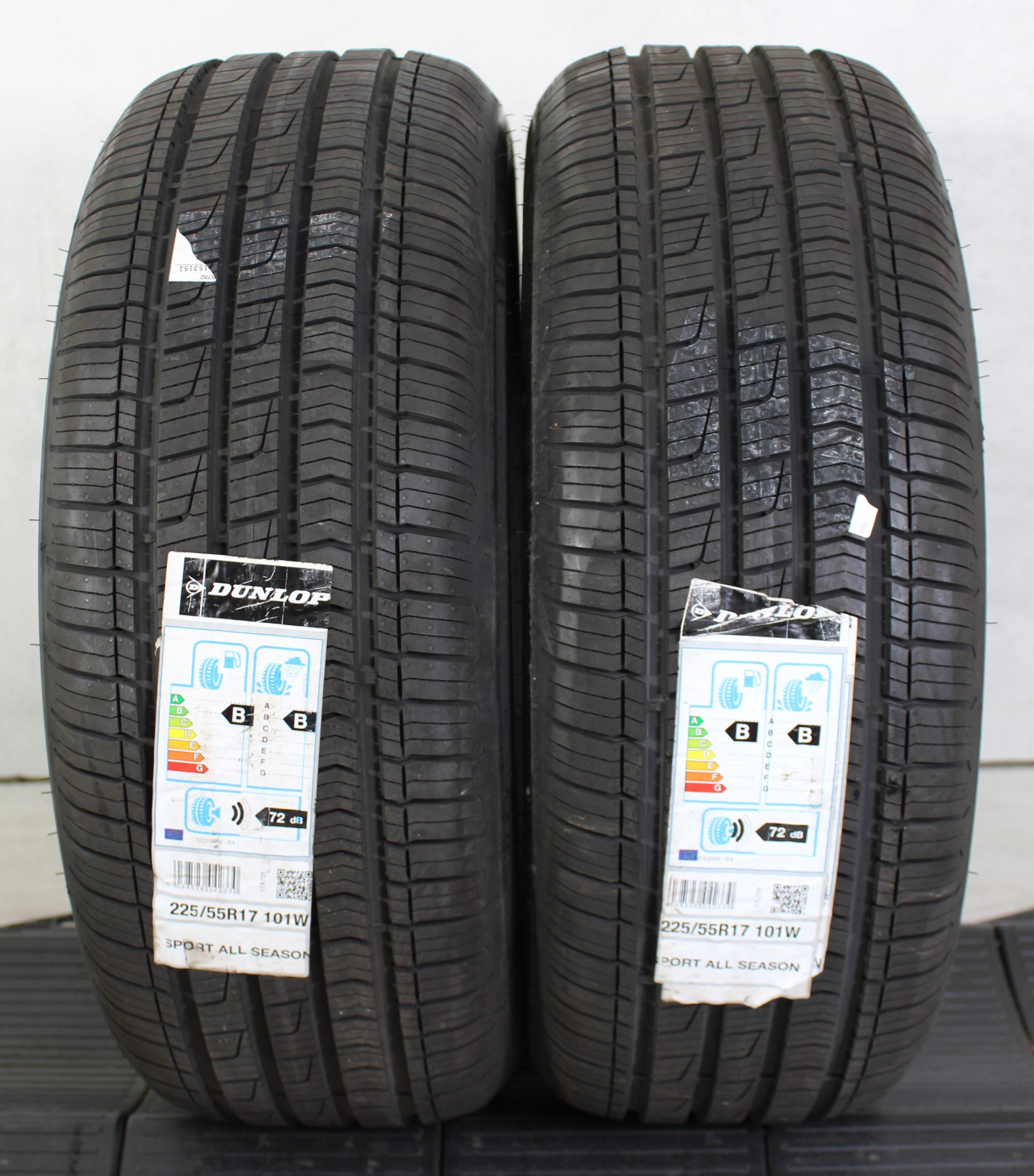 2 x 225/55R17 101W Ganzjahresreifen Dunlop Sport All Season 2021 NEU Freihaus