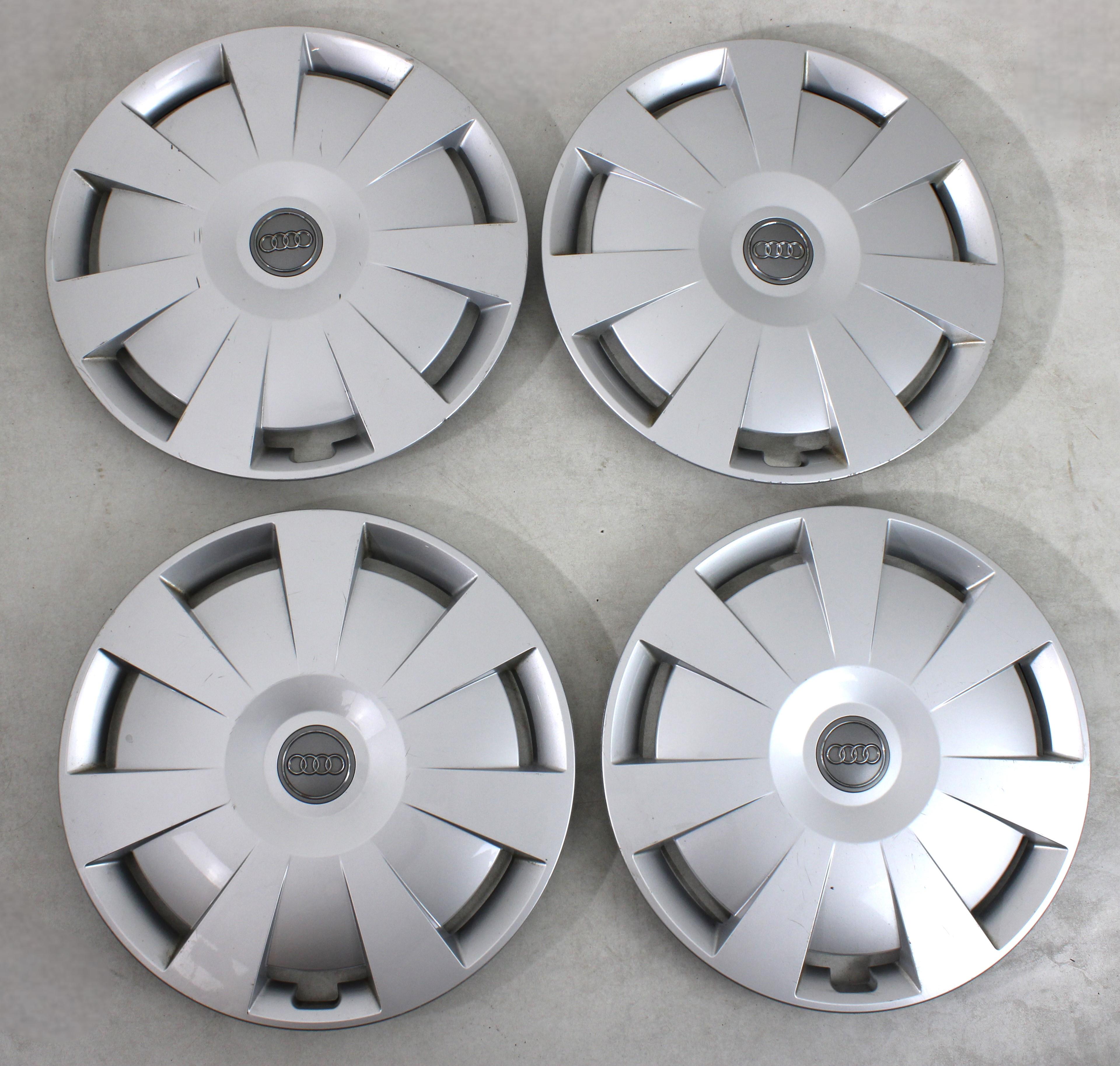 4 ORIGINAL 16" RADKAPPEN AUDI A3 A4 Q2 8V0601147C 16 ZOLL RADBLENDEN FREIHAUS