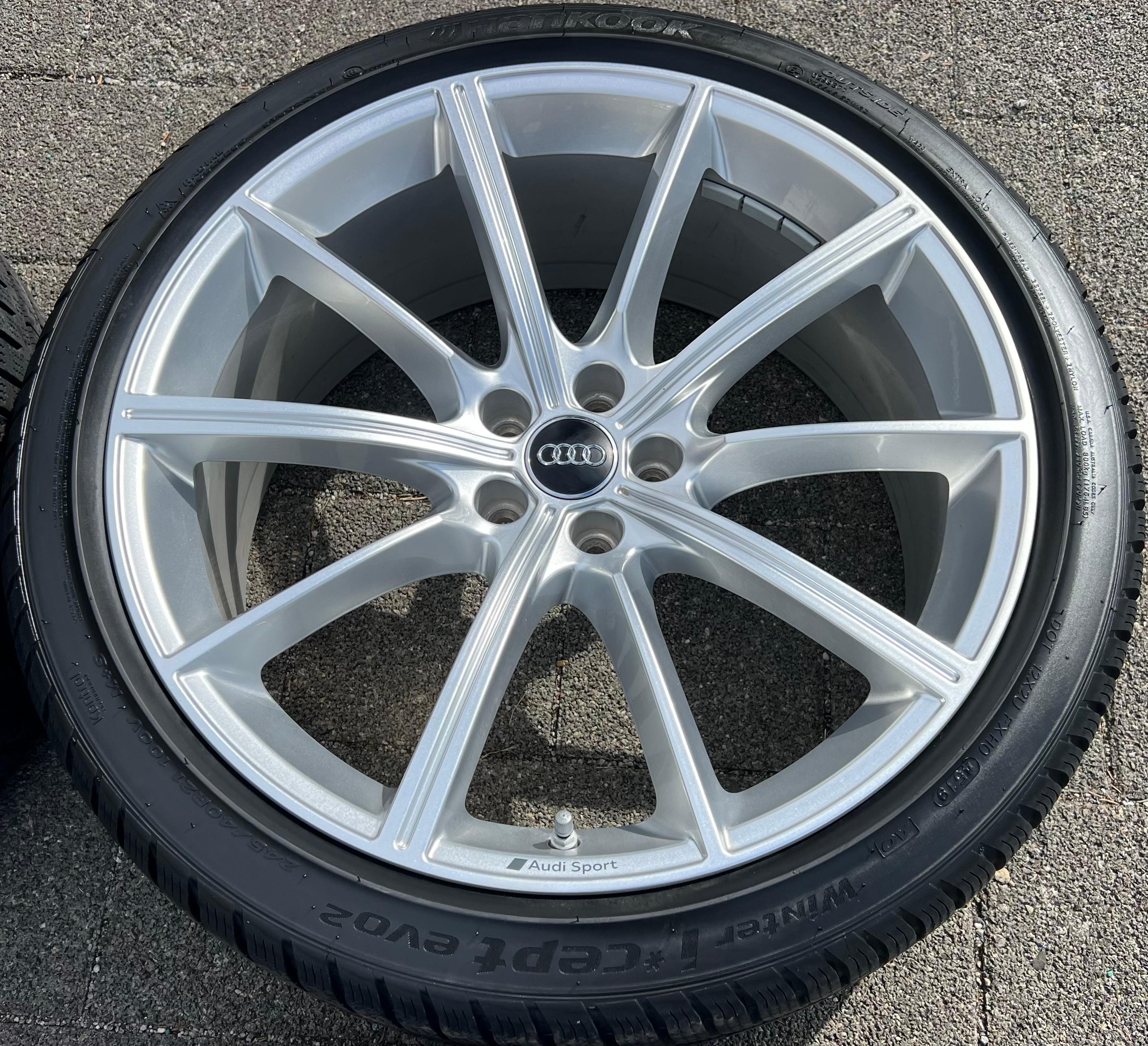 4 ORIGINELE 21" LICHTMETALEN WINTERWIELEN AUDI RS6 AVANT 4K C8 RS7 F2 4K 4K0601025AA VRIJ HUIS