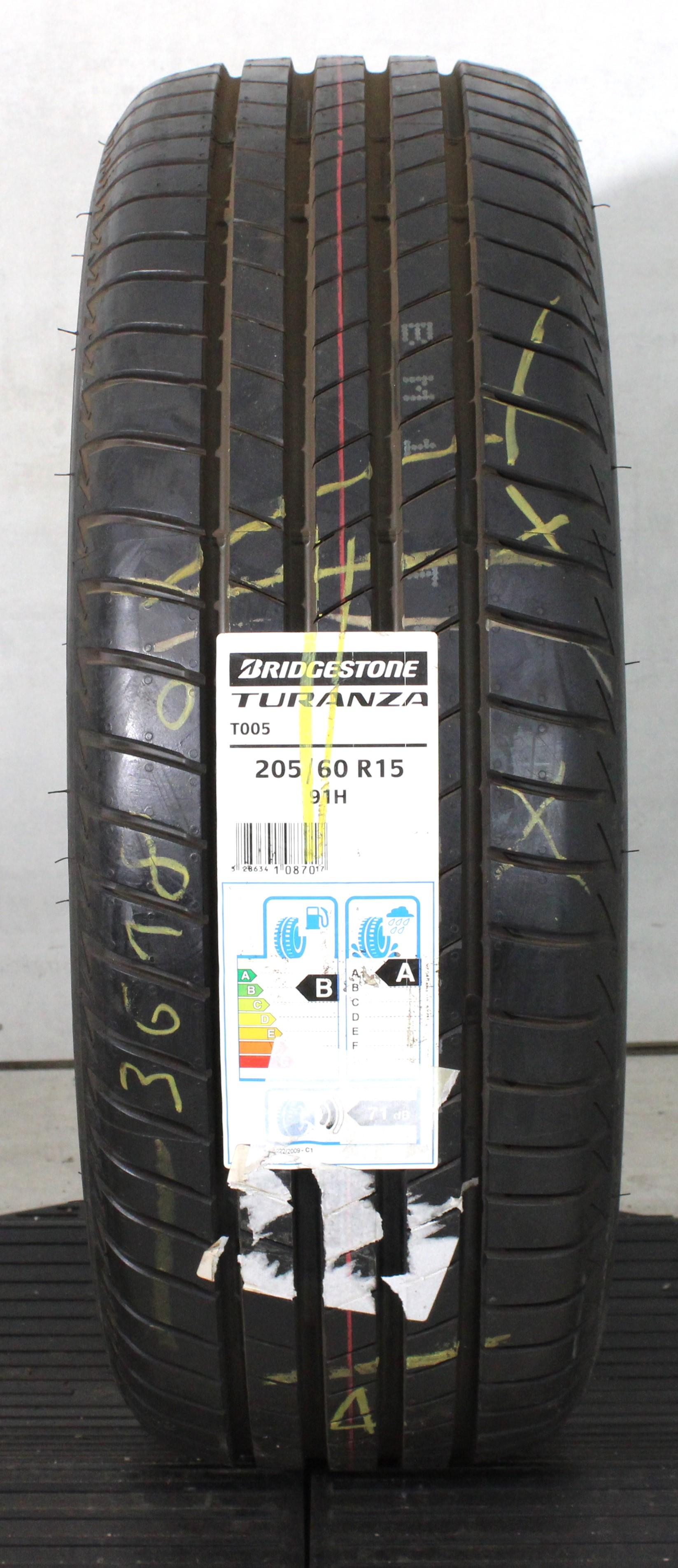 1 x 205/60R15 91H Sommerreifen Bridgestone Turanza T005 NEU 2018