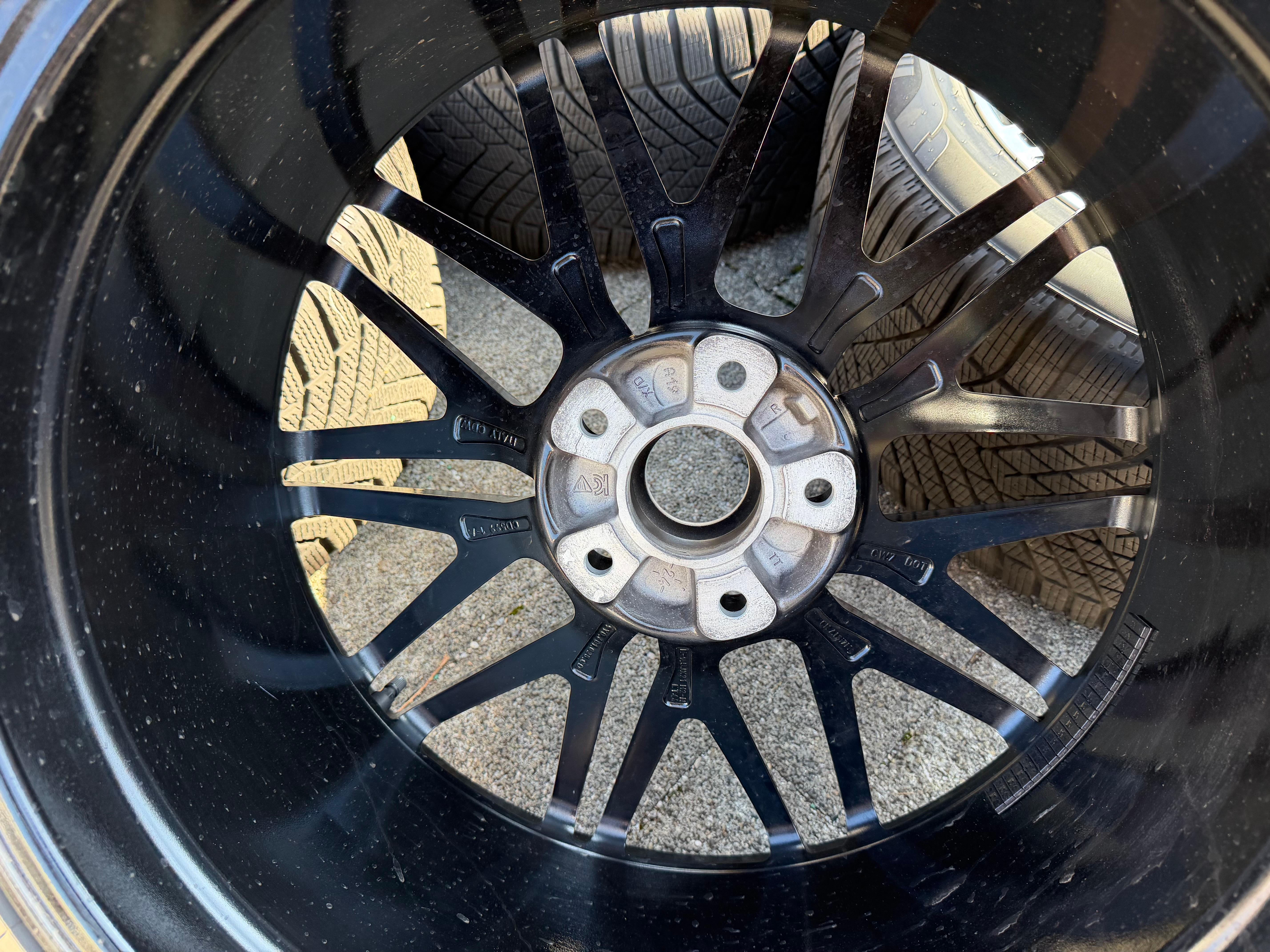 4 originele 21" lichtmetalen winterwielen Porsche Cayenne II E3 9YA 9Y0601025CD 9Y0601025CE RDKS