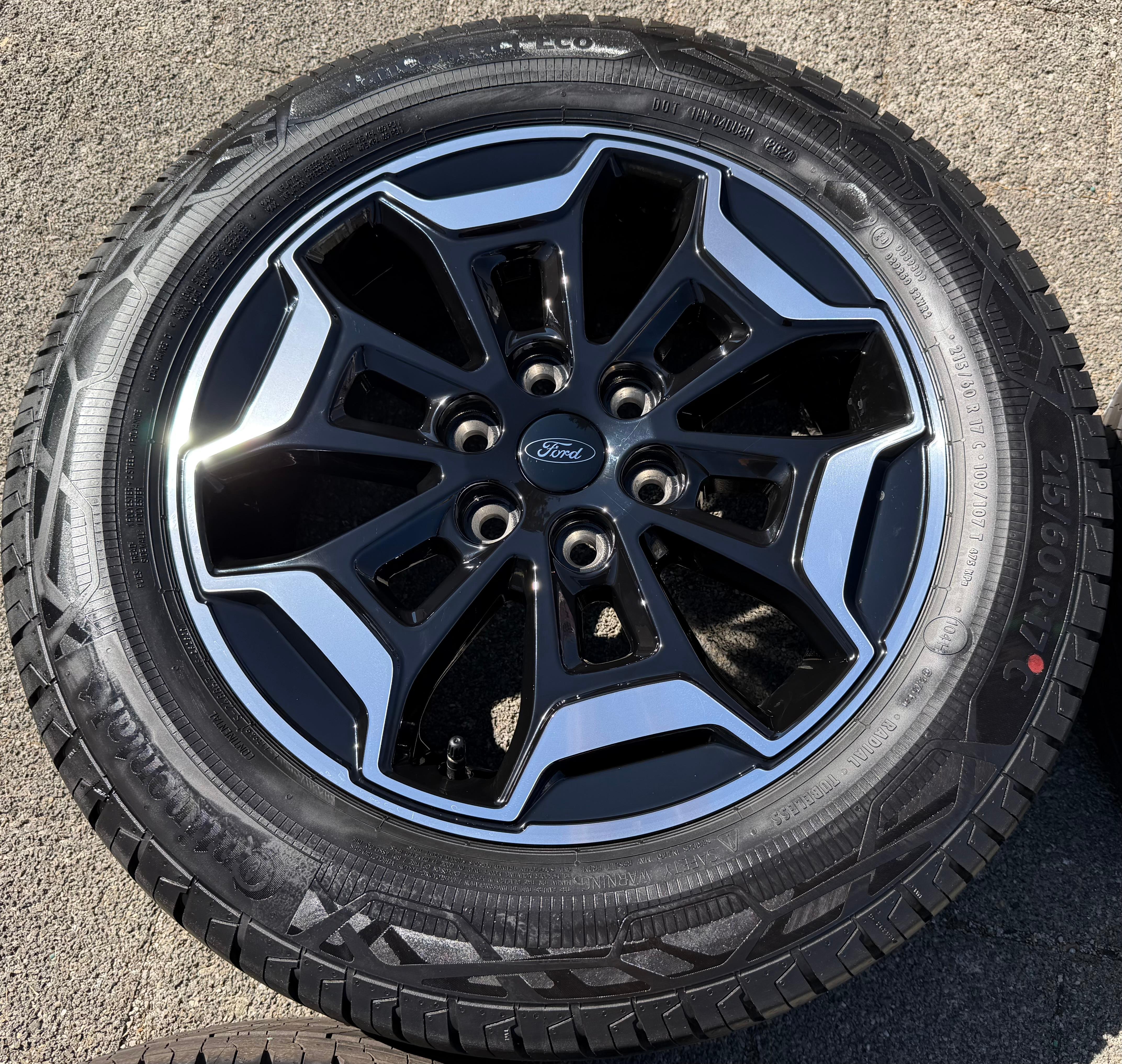 4 Original 17" Alu Sommerräder Ford Transit Tourneo Custom NXN 2024 Continental PZ31-FA RDKS