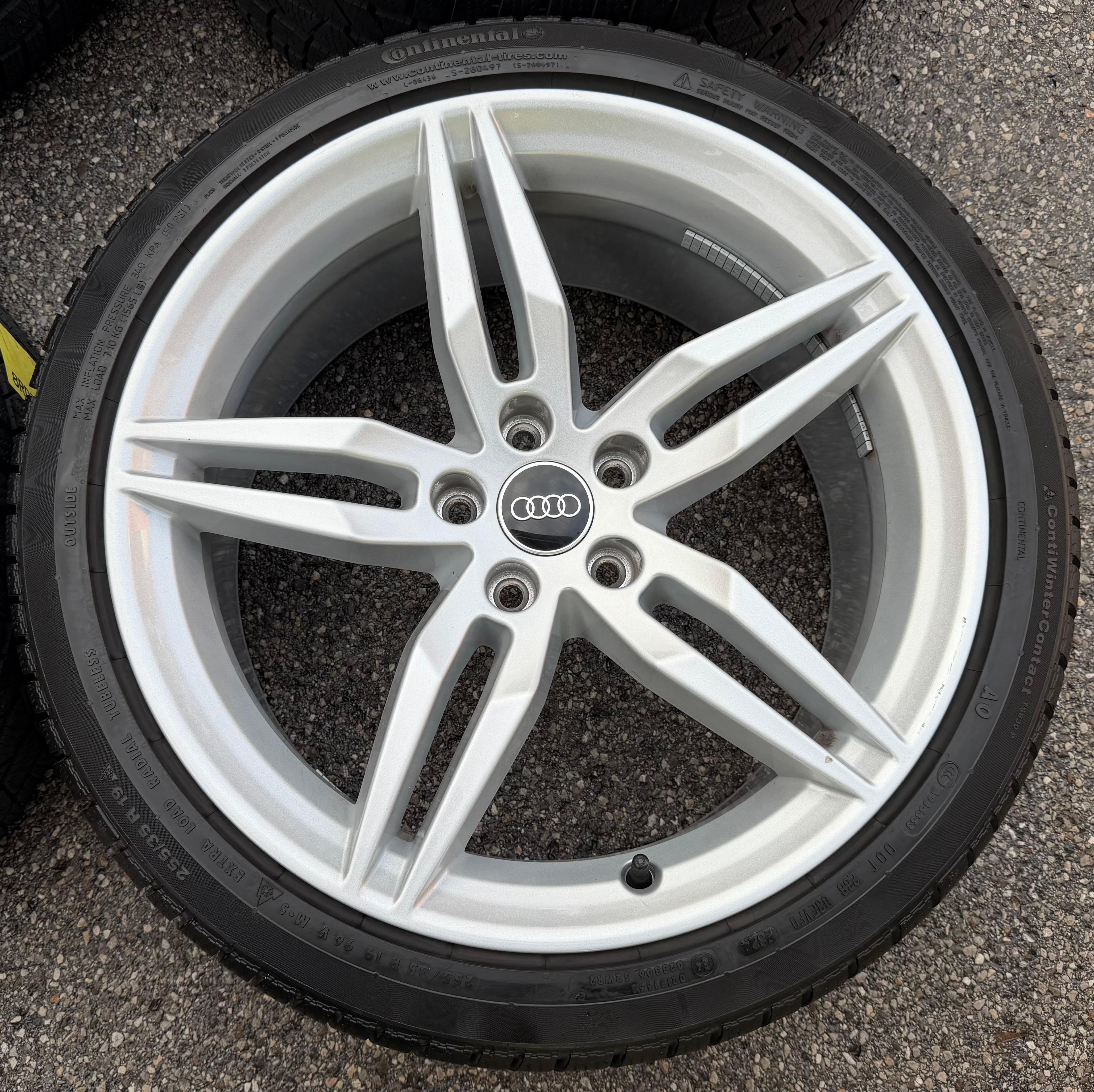 4 ruedas de invierno de aleación originales de 19" para Audi A5 S5 8W F5 8W0601025AM 255/35R19 96V 2024