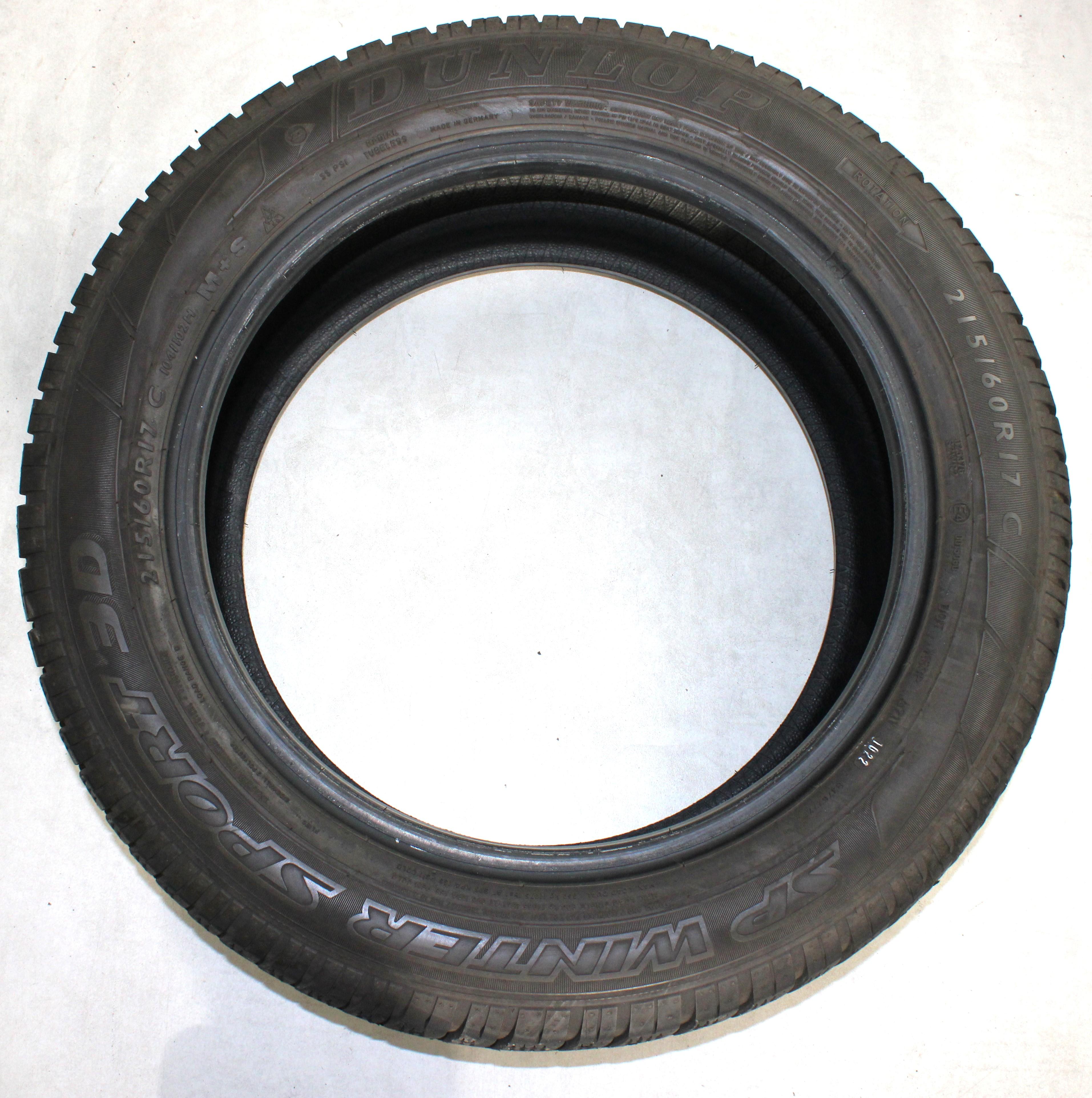 4 x 215/60R17C 104/102H Winterreifen Dunlop SP Winter Sport 3D   5-5,5mm 2022