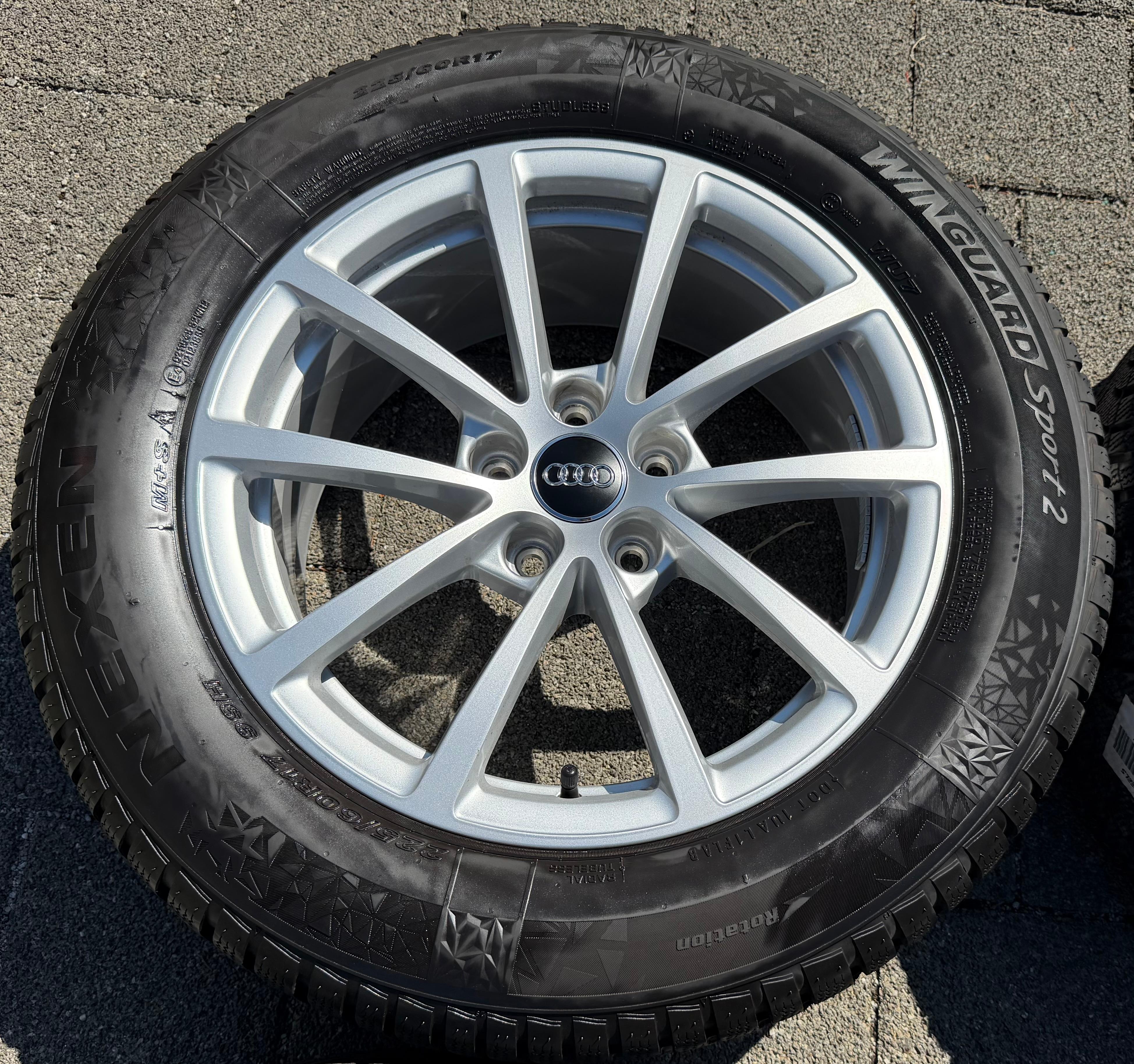 4 ruedas de invierno de aleación originales de 17" para Audi A6 4K C8 F2 225/60R17 99H 4K0601025 NEXEN