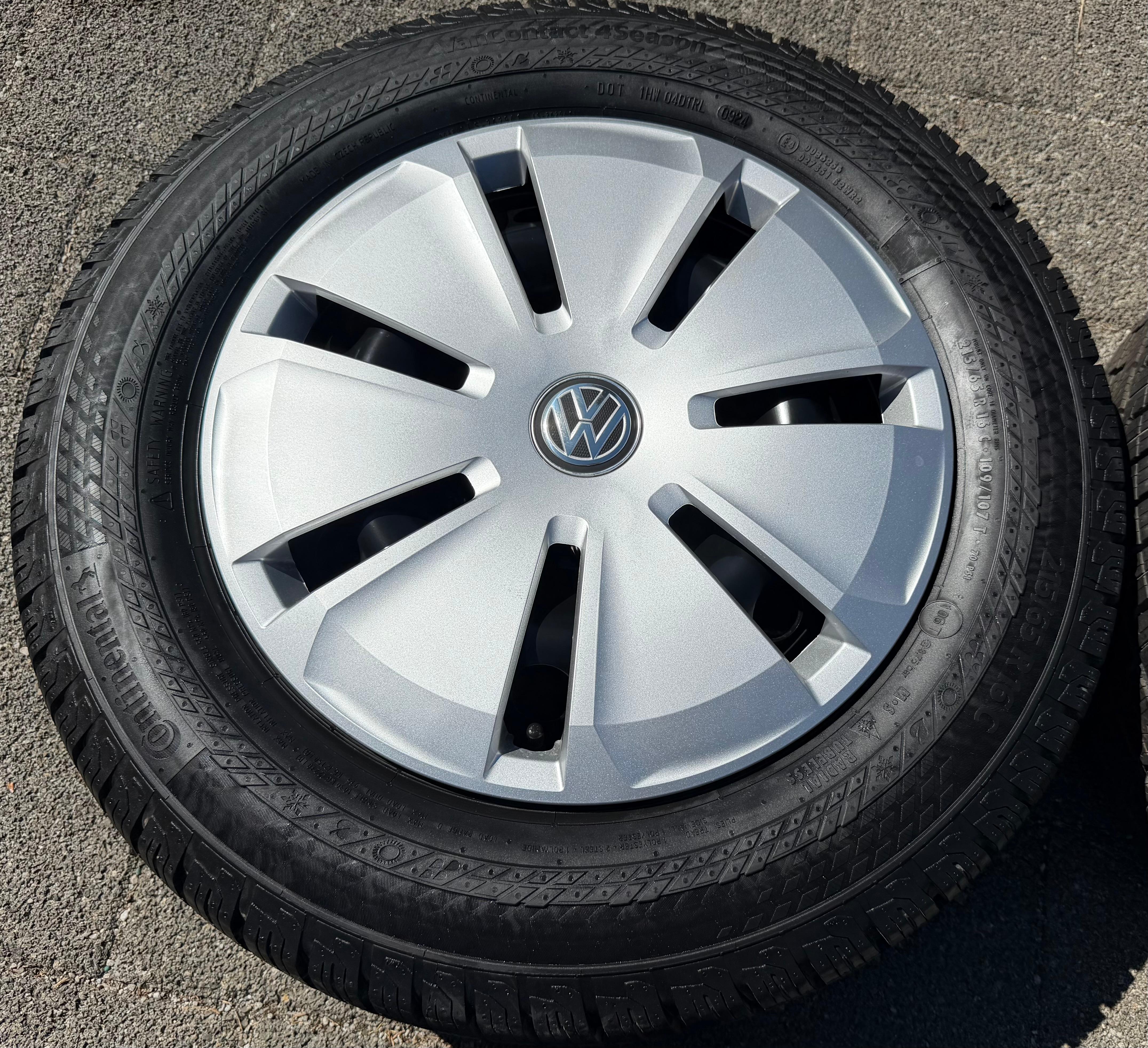 4 neumáticos para todas las estaciones para furgoneta VW T5 y T6, 215/65R16C 109/107T, Continental 2024, M+S