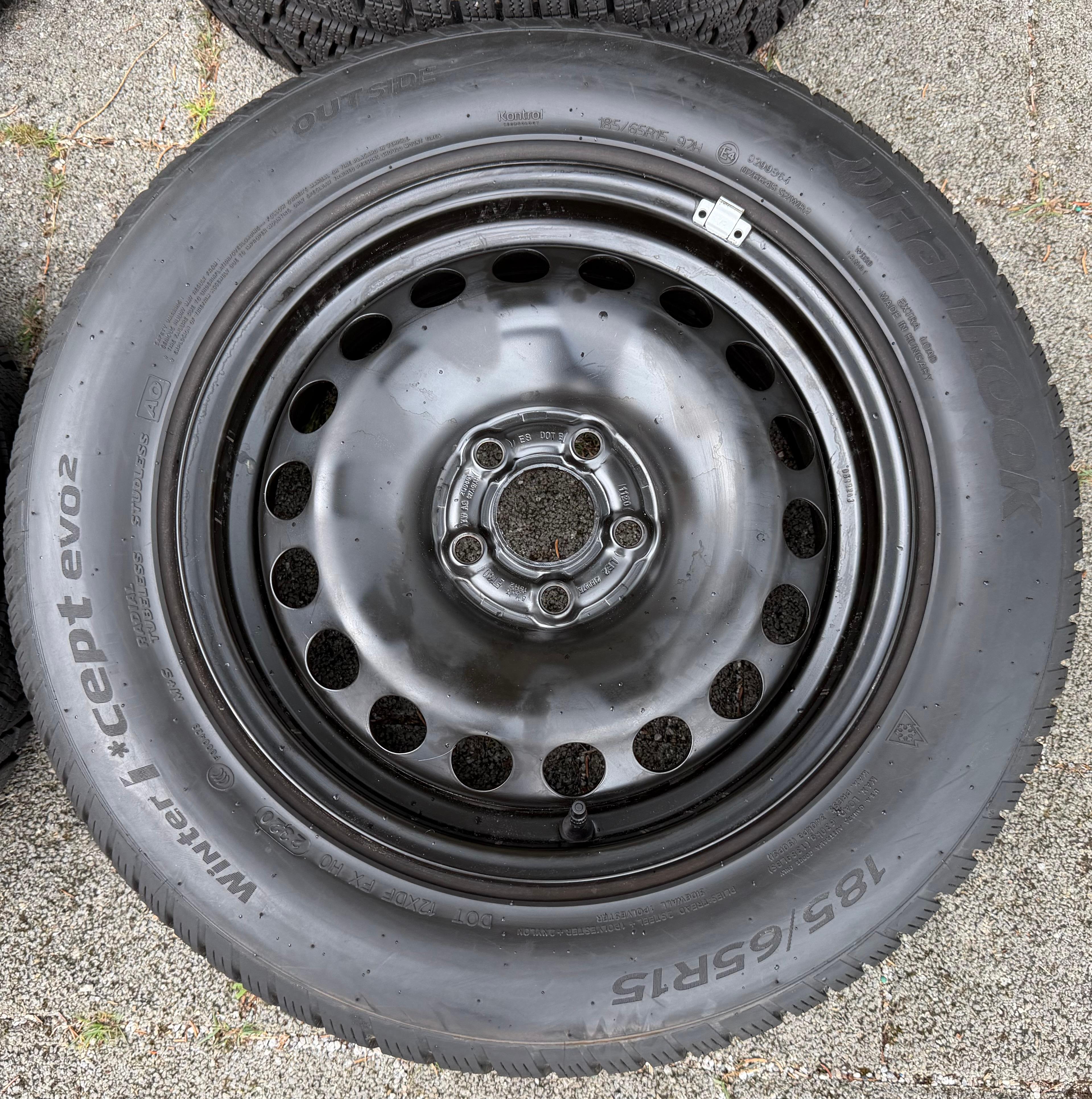 4 RUEDAS DE INVIERNO AUDI A1 CITY CARVER GB SEAT IBIZA ARONA KJ VW POLO AW 2G 185/65R15 92T