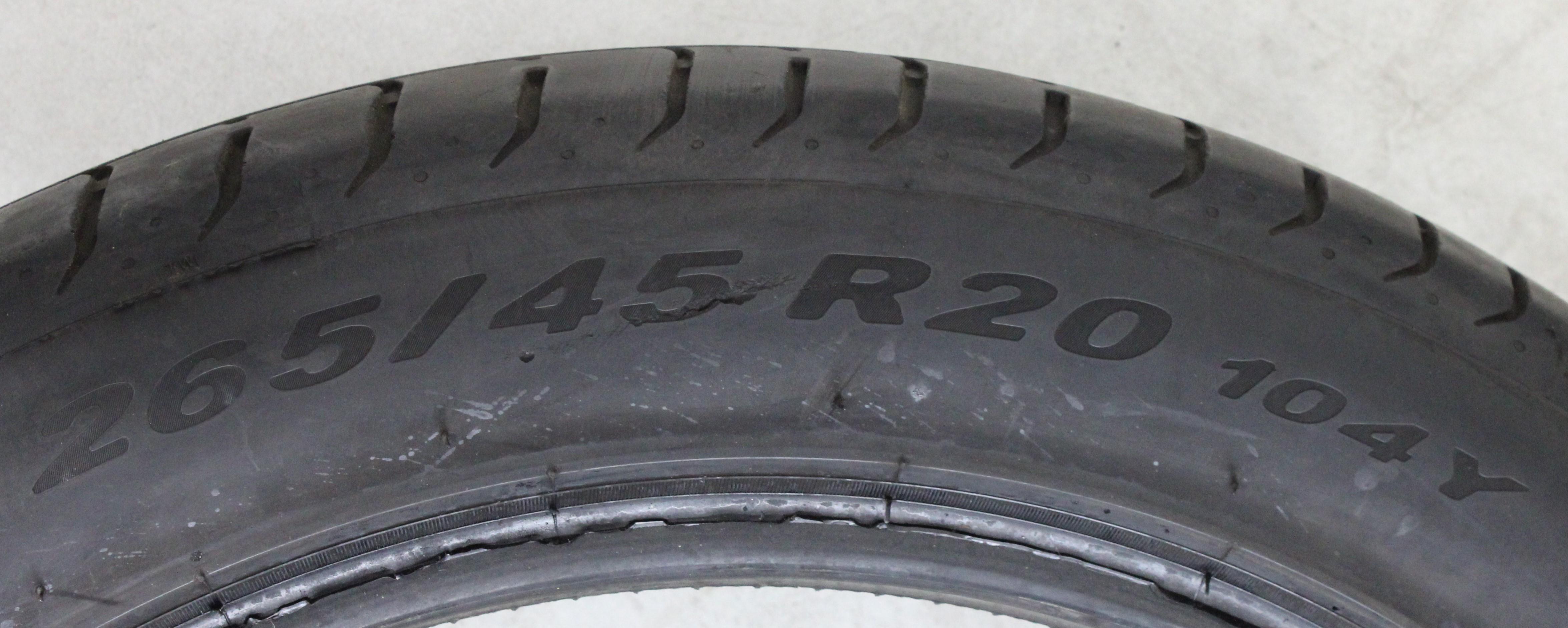 1 x 265/45R20 104Y zomerband Pirelli Pzero N0 5-5,5mm 2021