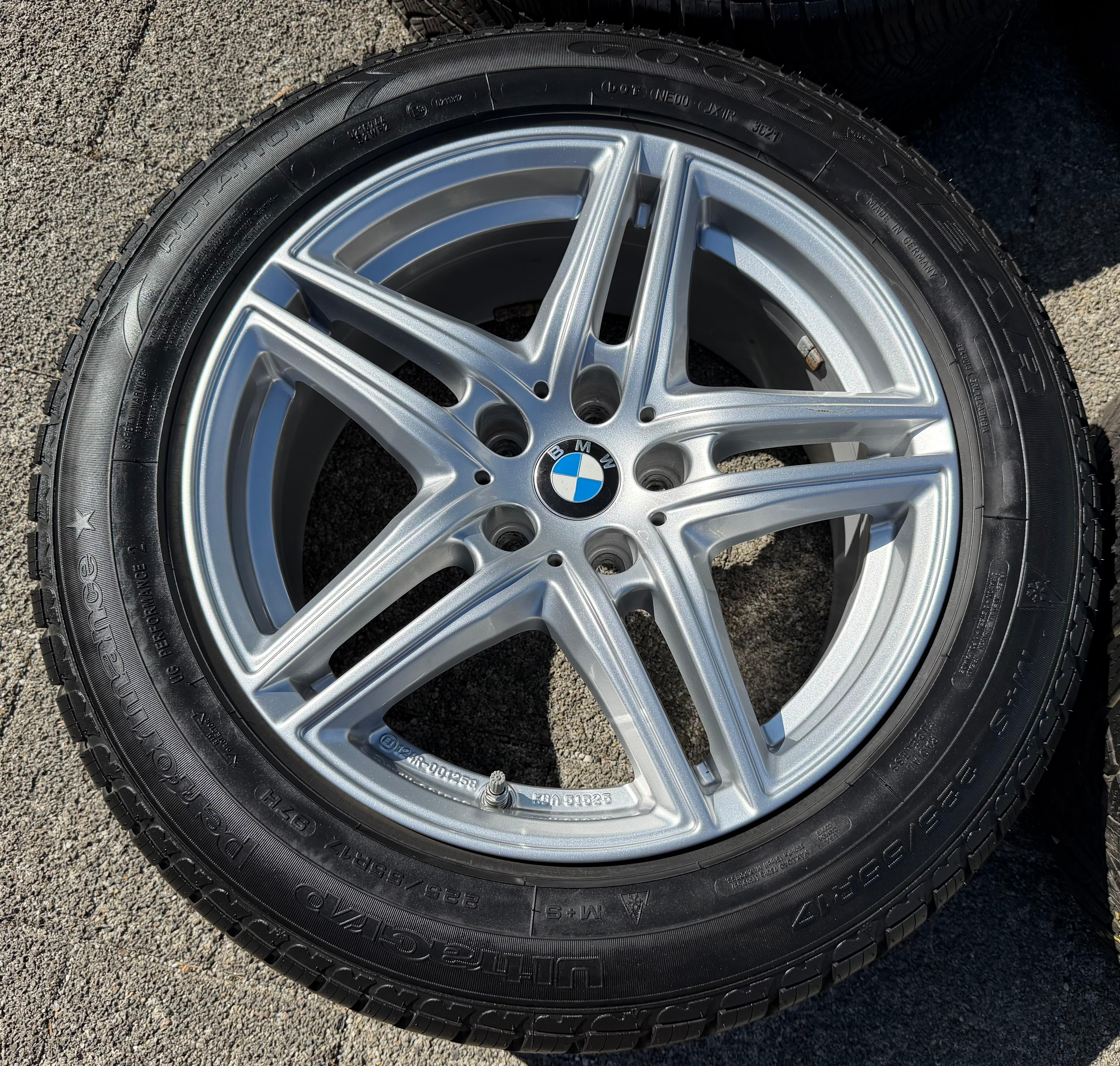 4 Alu 17" Winterräder BMW 5er Reihe G30 G31 225/55R17 97H Goodyear RDKS