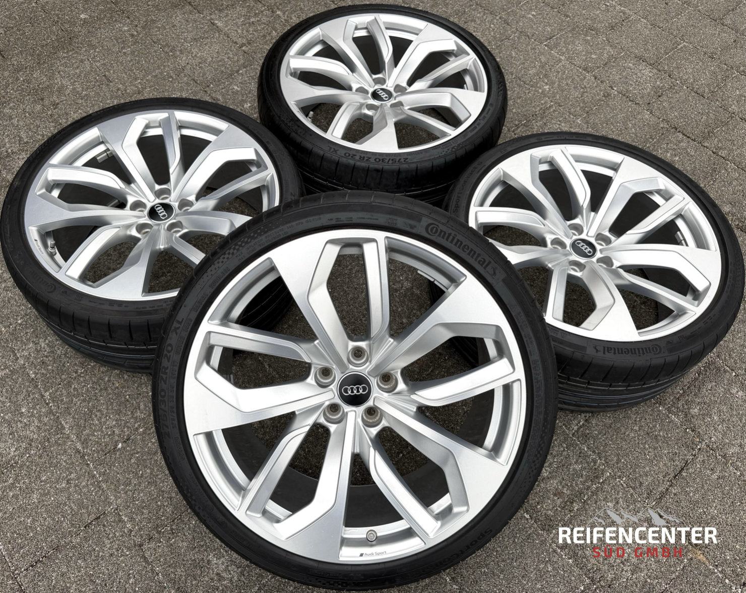 4 ruedas de verano de aluminio originales de 20" AUDI RS4 RS5 8W 275/30R20 97Y 8W0601025DB Continental