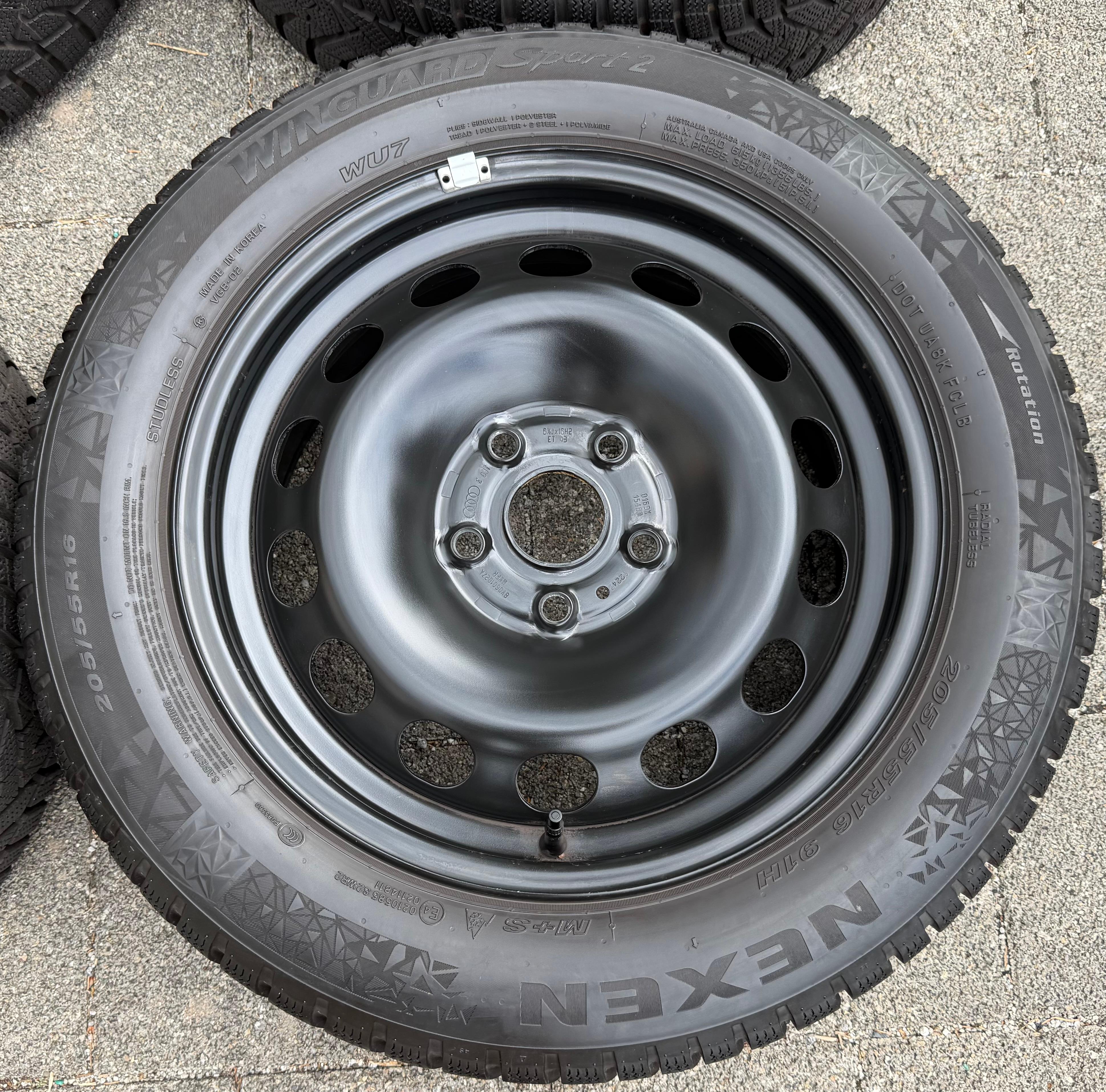 4 Winterräder Audi A3 8V Sportback Cabrio  205/55R16 91H Nexen 8V0601027A 2021