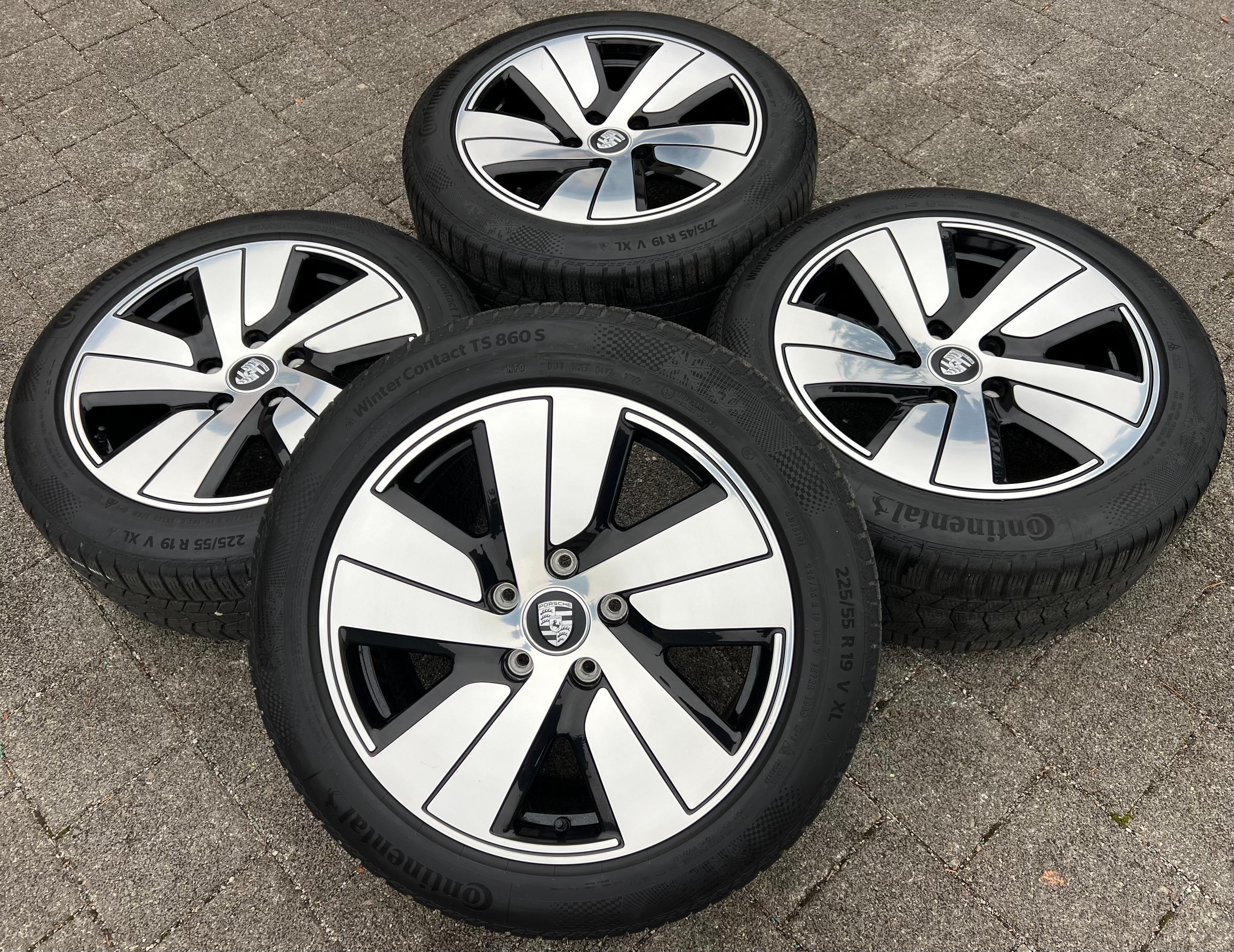 4 ORIGINAL 19" ALU WINTERRÄDER PORSCHE TAYCAN AERO CONTINENTAL RDKS