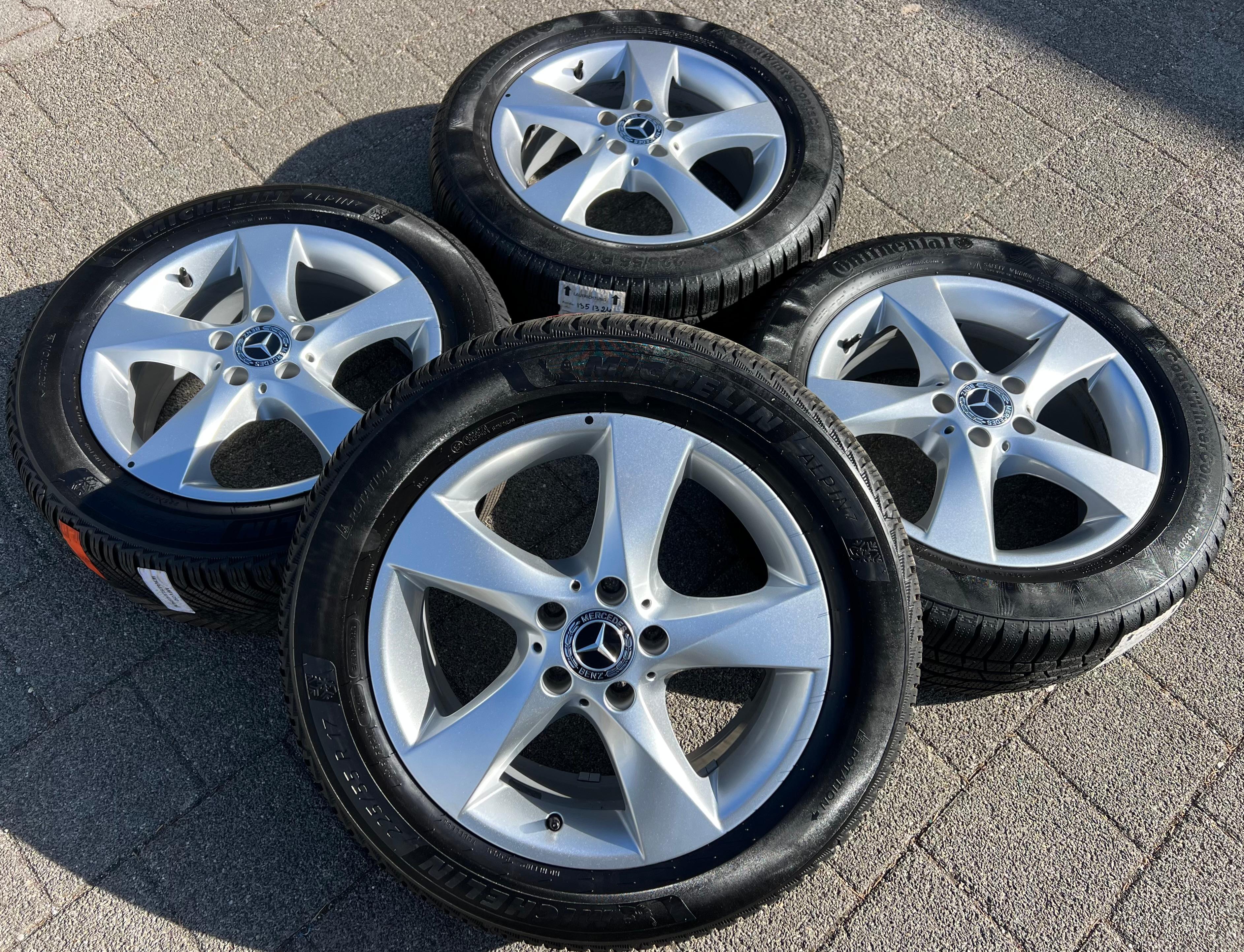 4 ORIGINAL 17" ALU WINTERRÄDER MERCEDES V-KLASSE VITO W447 A4474012200 225/55R17