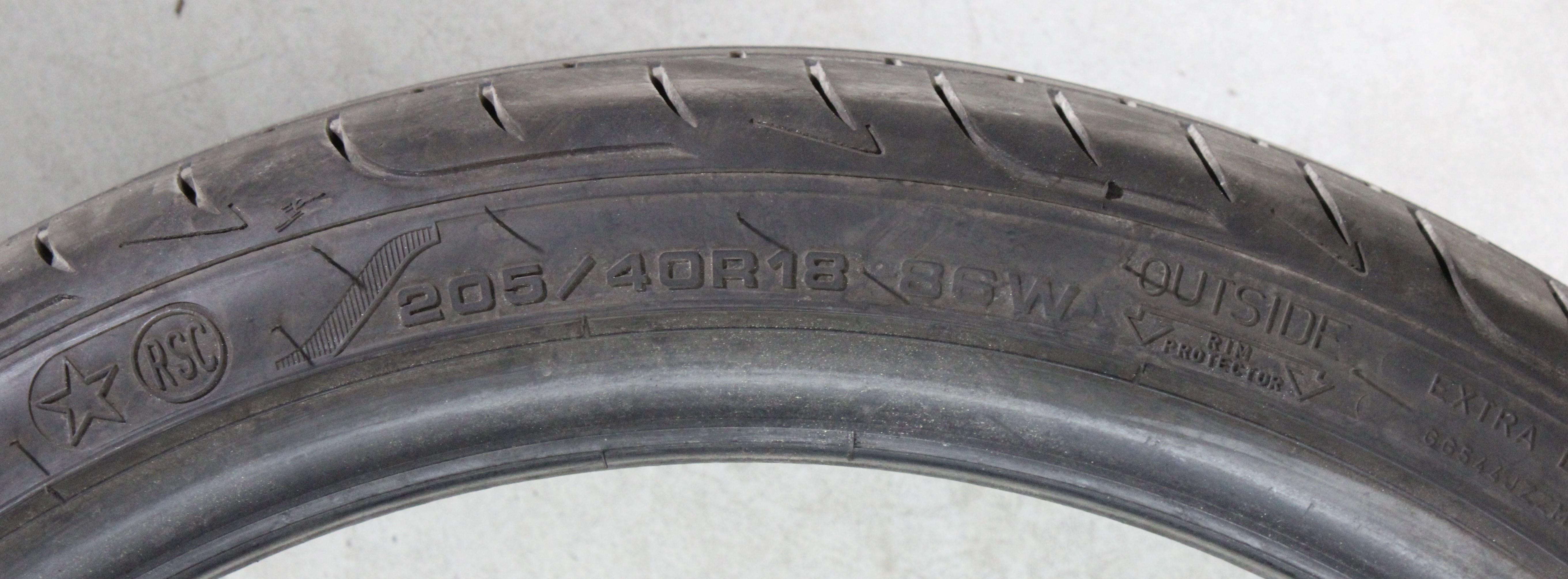 1 x 205/40R18 86W Sommerreifen Goodyear Eagle F1 Asymmetric 3 * Runflat 5,5-6mm 2023