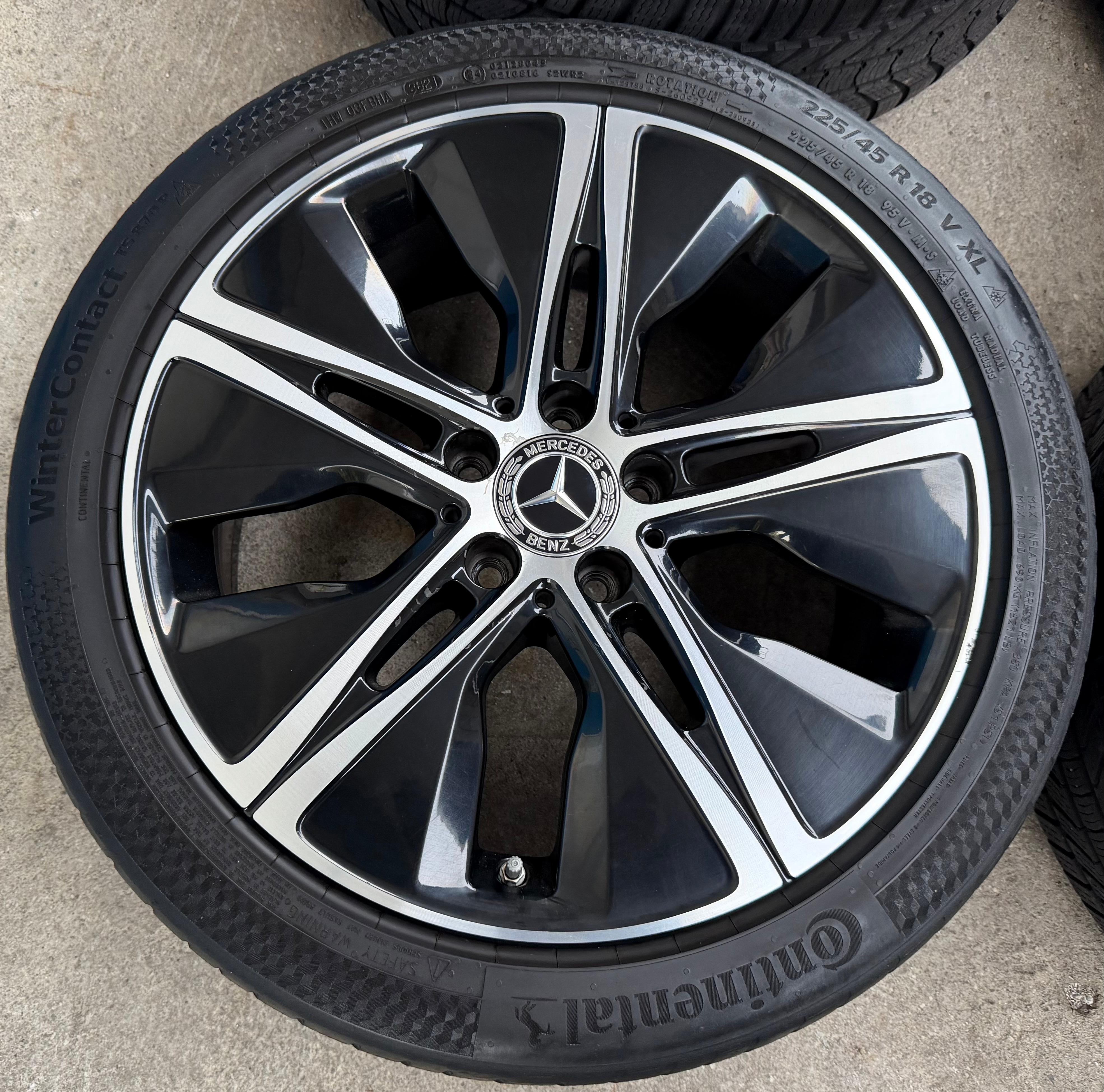 4 ORIGINAL 18" ALUFELGEN MERCEDES C-KLASSE W205 A2054018200 A2054018300 RDKS