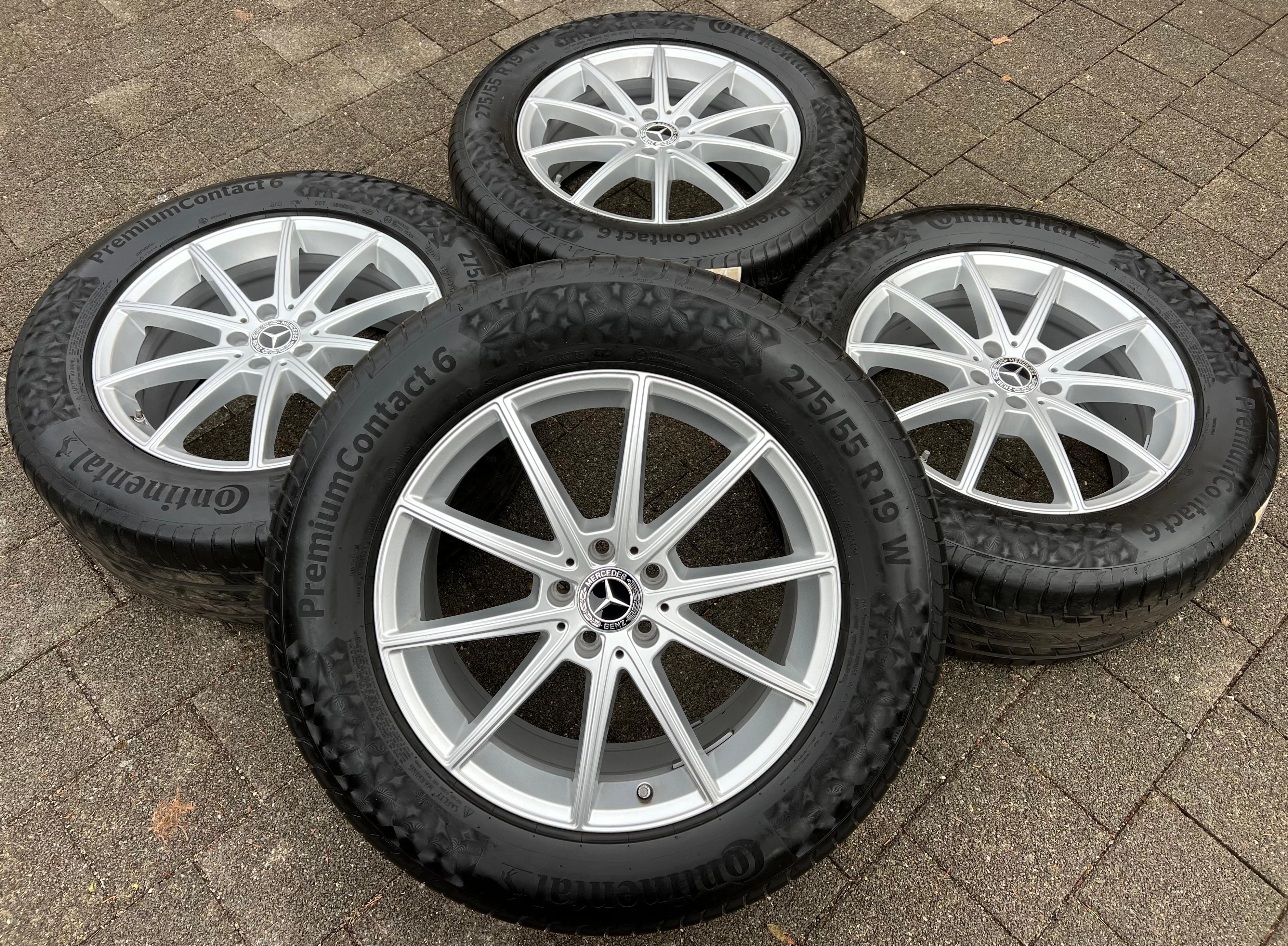4 ORIGINELE 19" ALUMINIUM ZOMERWIELEN MERCEDES GLE C167 V167 A1674010500 275/55R19 111W