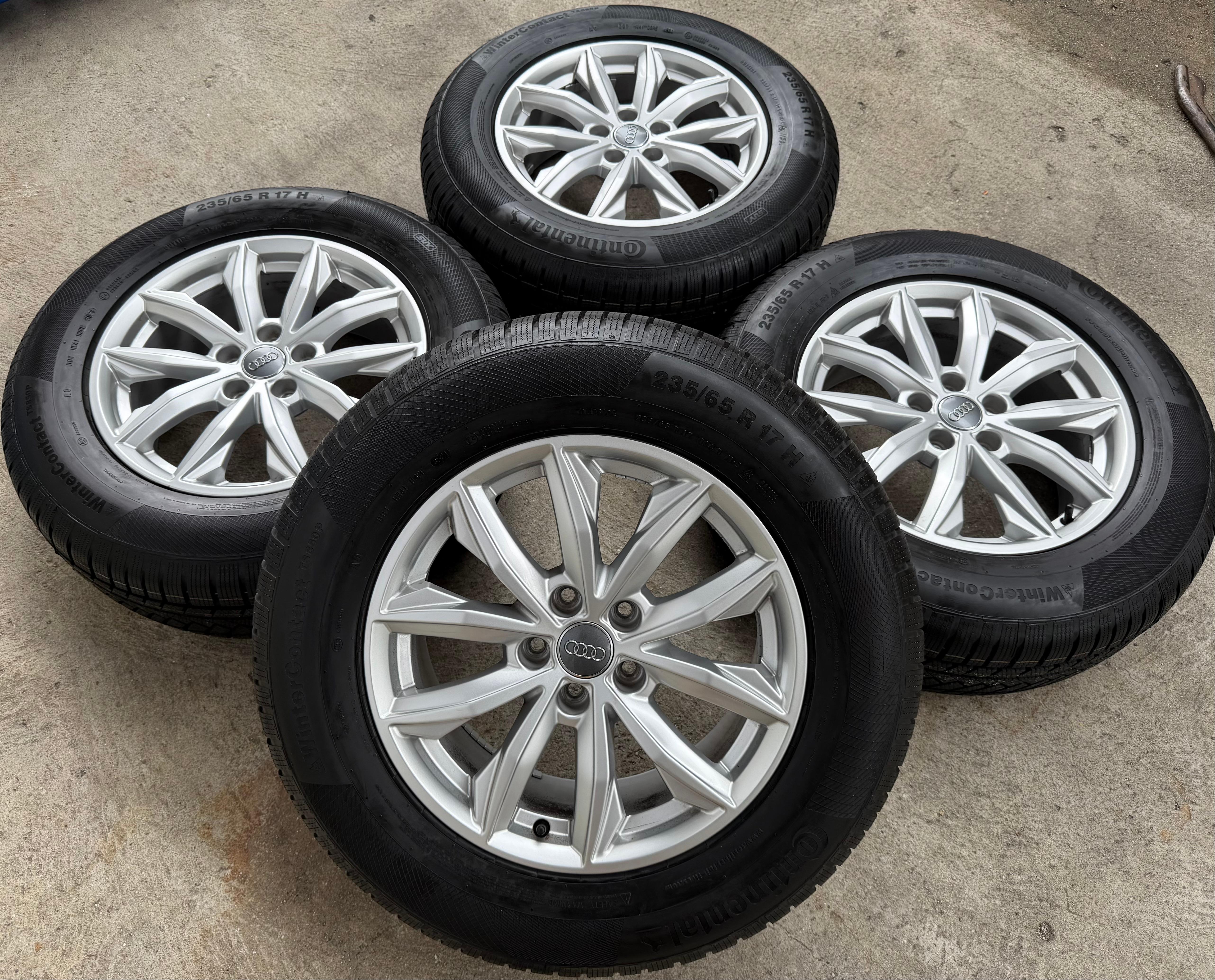 4 Original 17" Alu Winterräder Audi Q5 FY 80A601025J 7x17 ET34 235/65R17 104H TOP