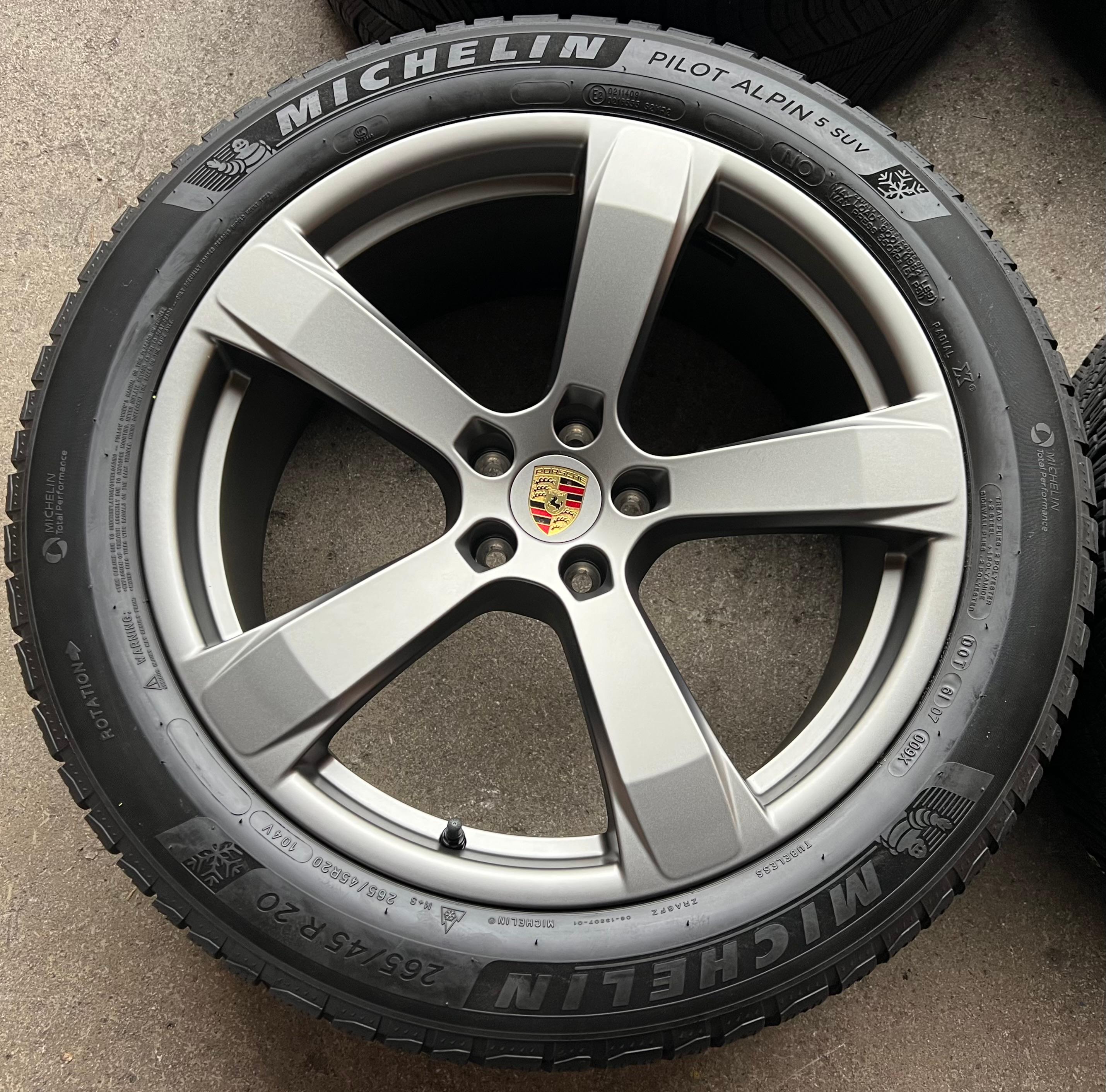 4 ORIGINAL 20" ALU WINTERRÄDER PORSCHE MACAN 265/45R20 104V 295/40R20 106V RDKS