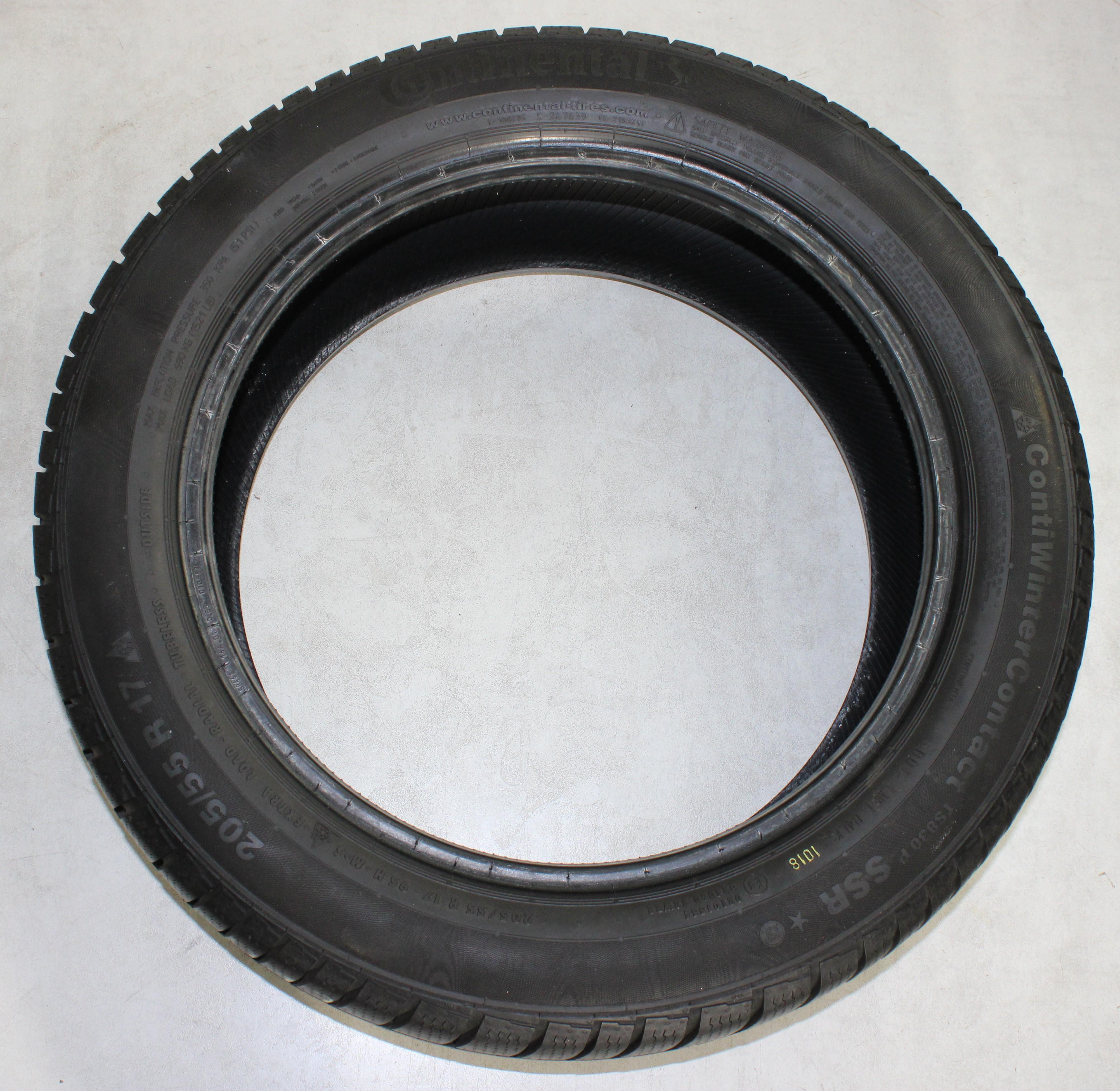 2 x 205/55R17 95H Winterreifen Continental Winter Contact TS830P SSR* Runflat 6,5mm 2018 XL