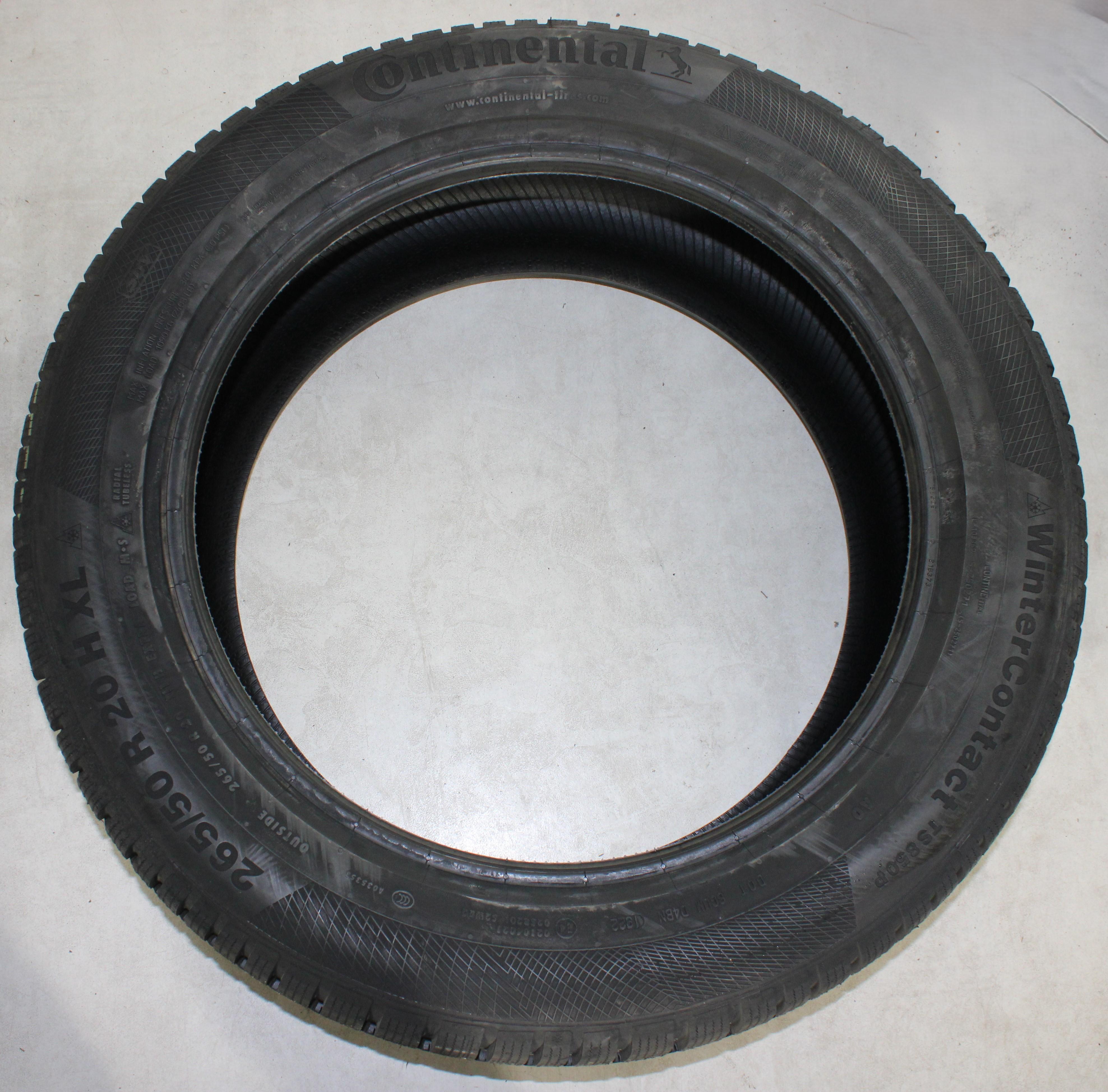 4 x 265/50R20 111H Winterreifen Continental Winter Contact TS850P AO 2022 XL NEU