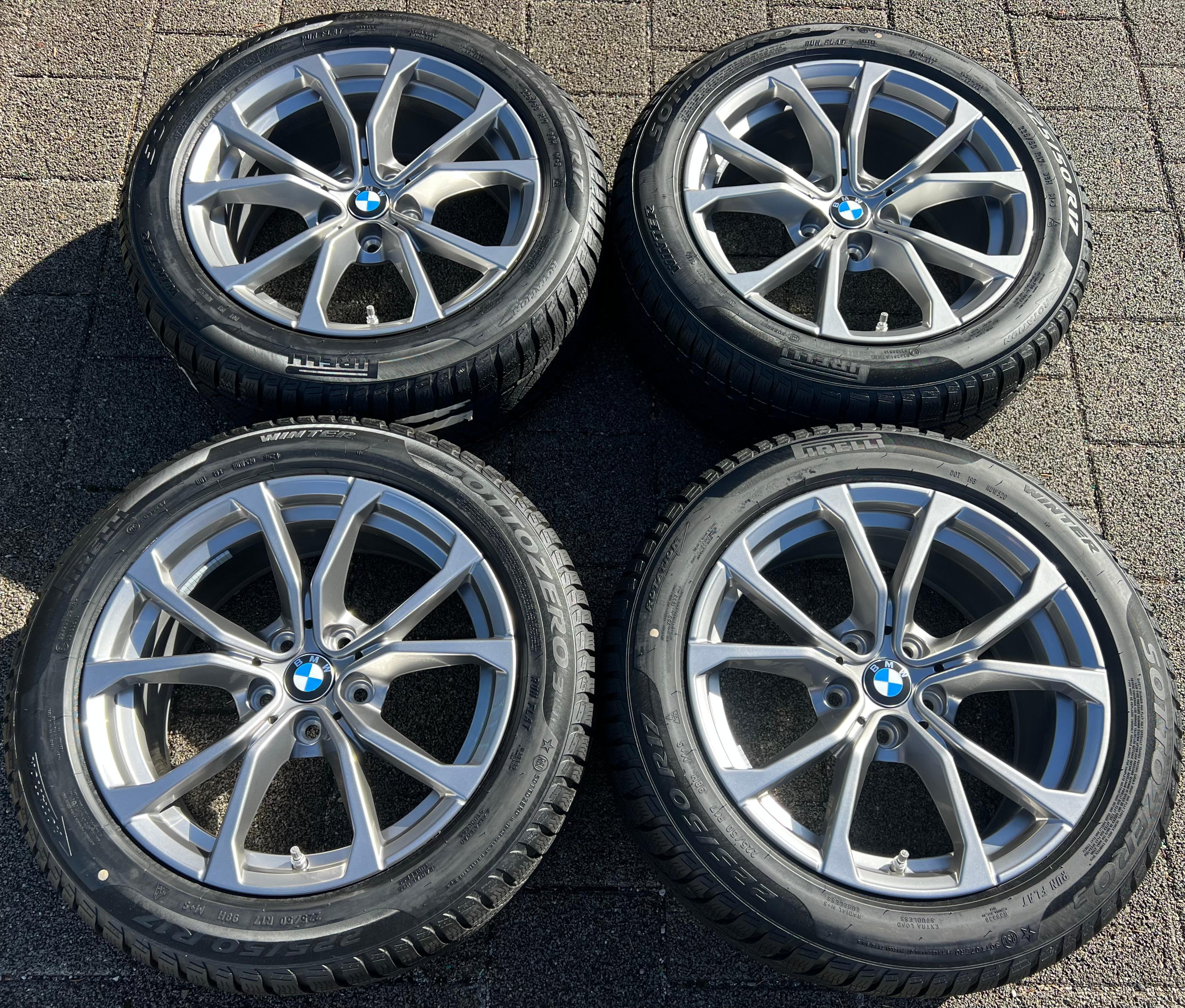 4 RUOTE IN LEGA ORIGINALI DA 17" PER BMW SERIE 3 G20 G21 E SERIE 4 G22 G23 STYLING 776 CON TPMS NUOVE