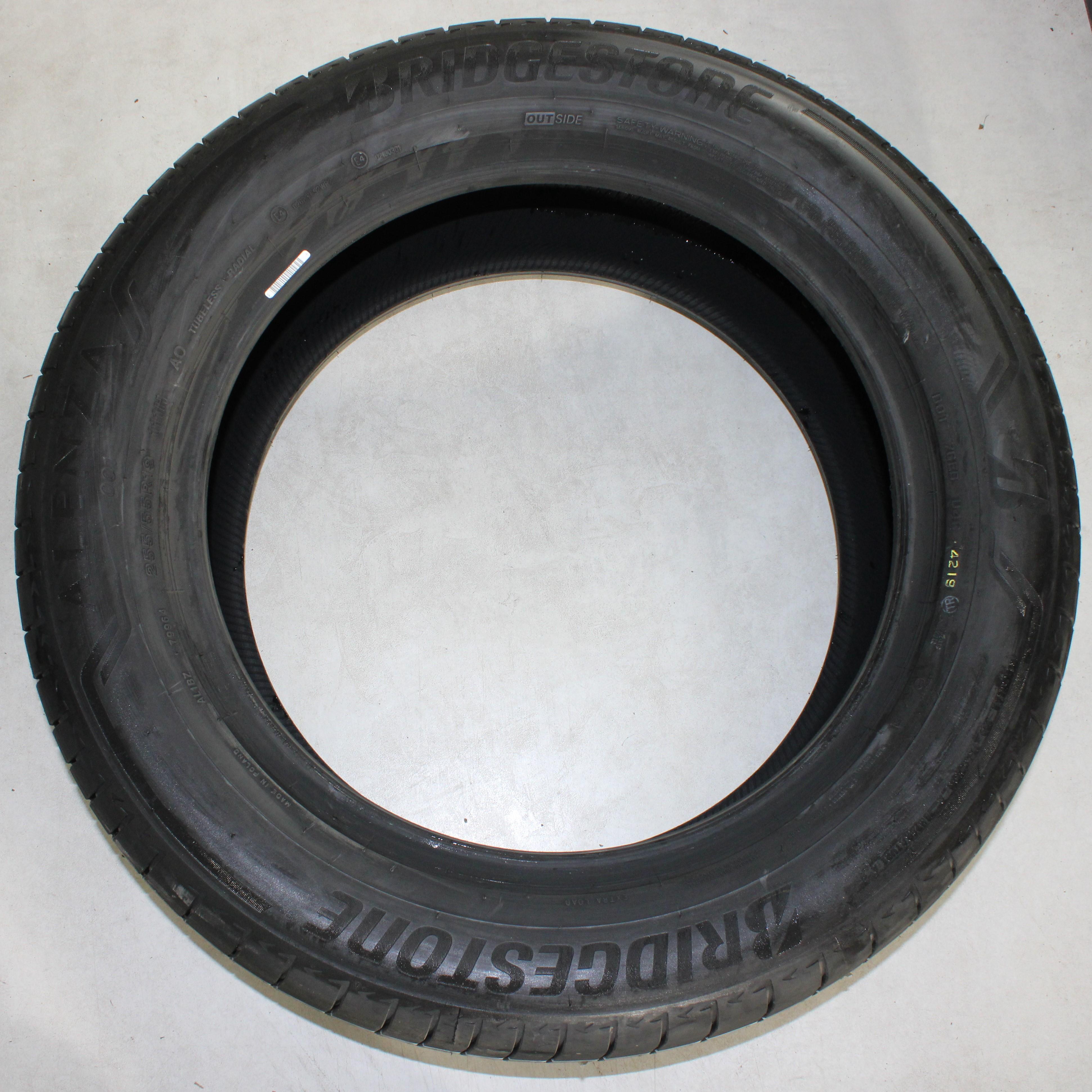 4 pneus été Bridgestone Alenza 001 AO 255/55R19 111H, NEUFS, 2019