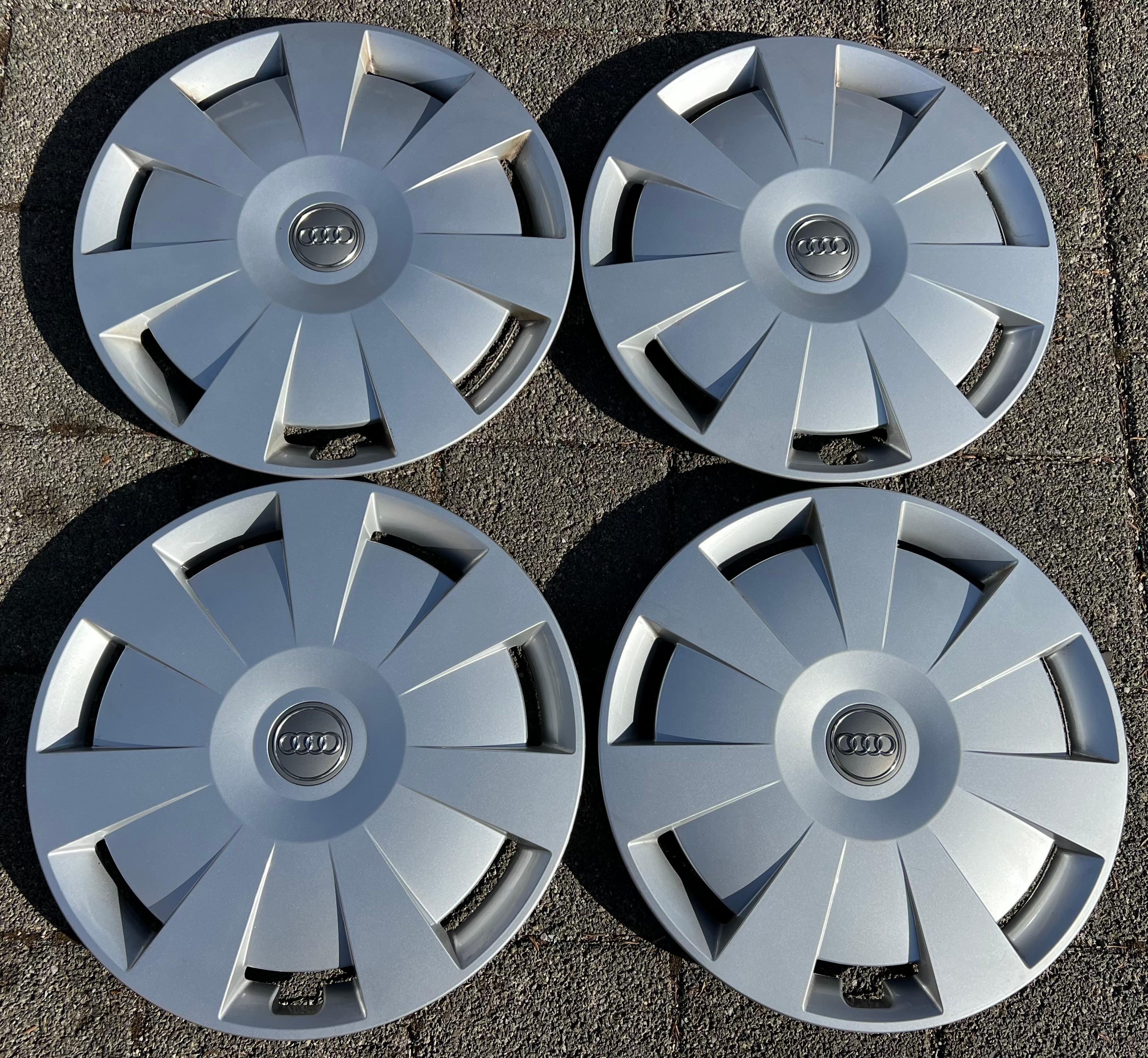 4 ORIGINAL 16" RADKAPPEN AUDI A3 A4 Q2 8V0601147D 16 ZOLL RADBLENDEN FREIHAUS