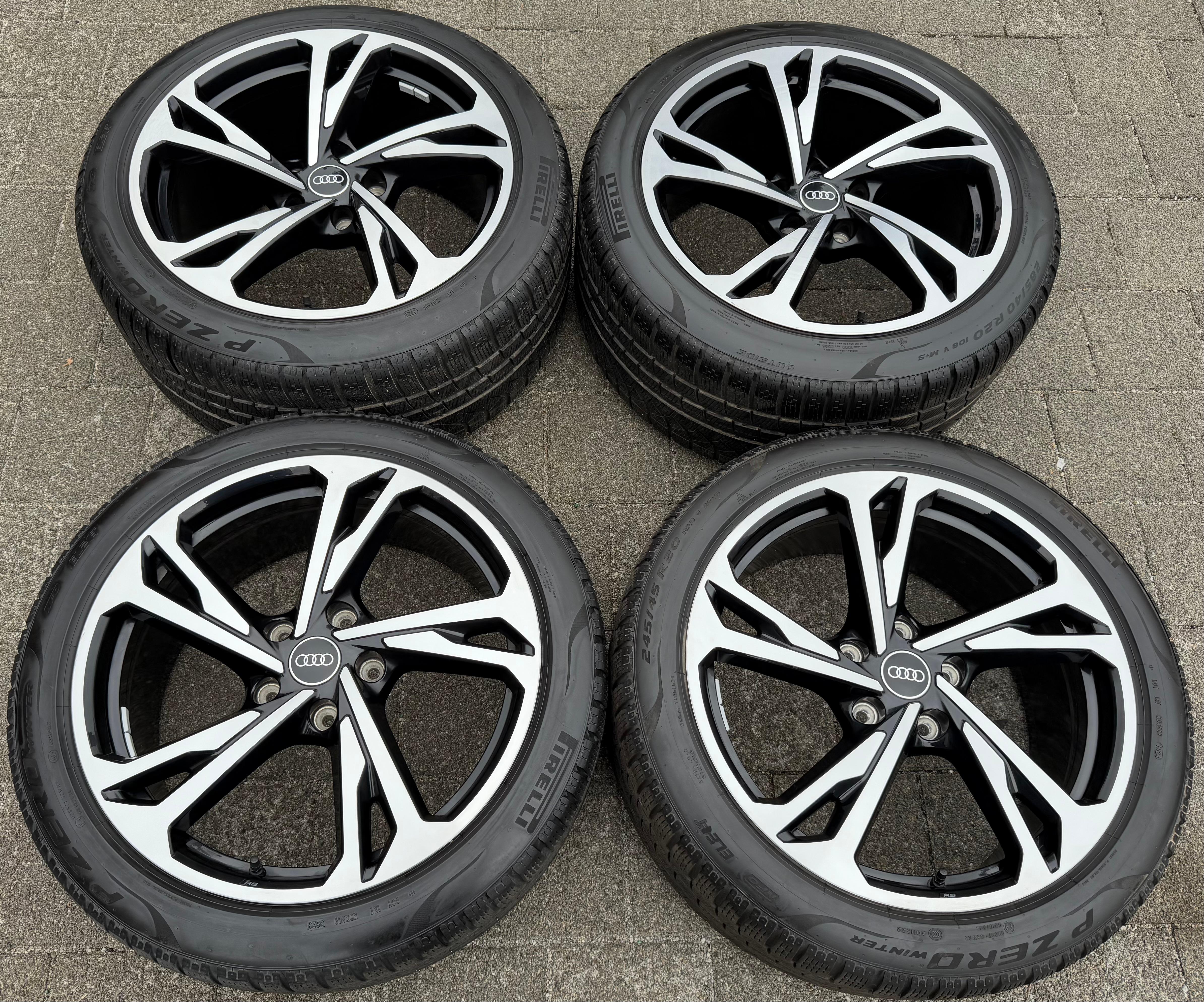 4 ORIGINAL 20" ALUFELGEN AUDI E-TRON GT RS 4J3601025AL 4J3601025AM TOP FREIHAUS