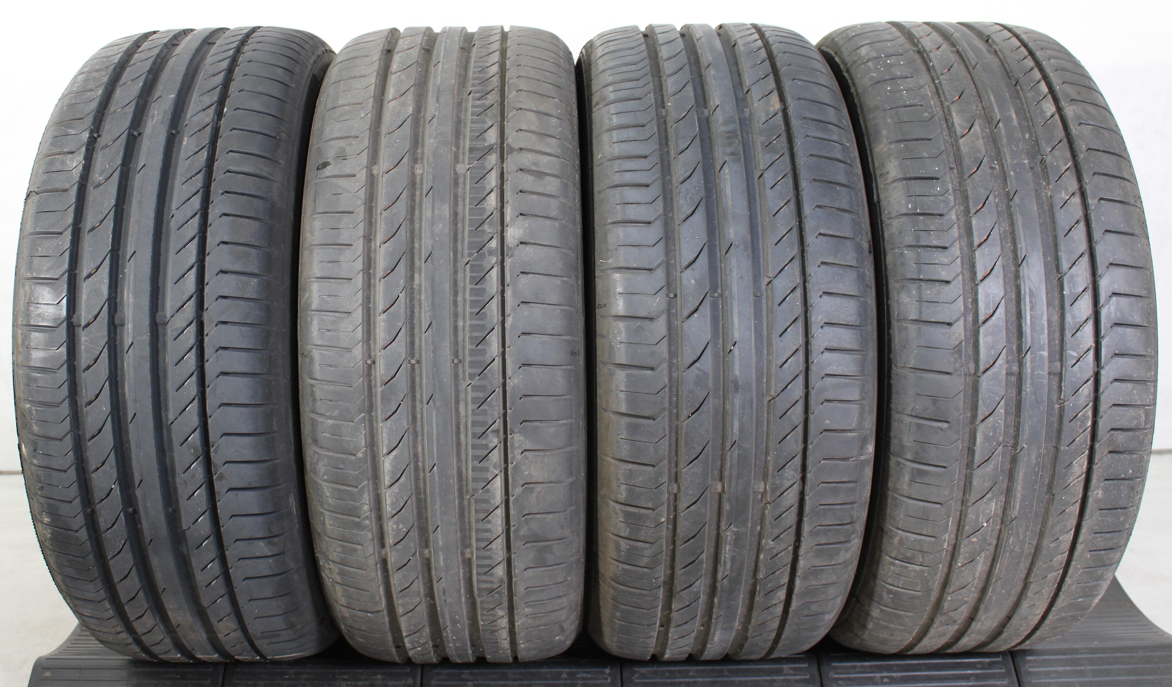 4 x 225/50R17 94Y Sommerreifen Continental Sport Contact 5 2x5,5-6mm/2x6,5-7mm 2x2017/2x2018 AO