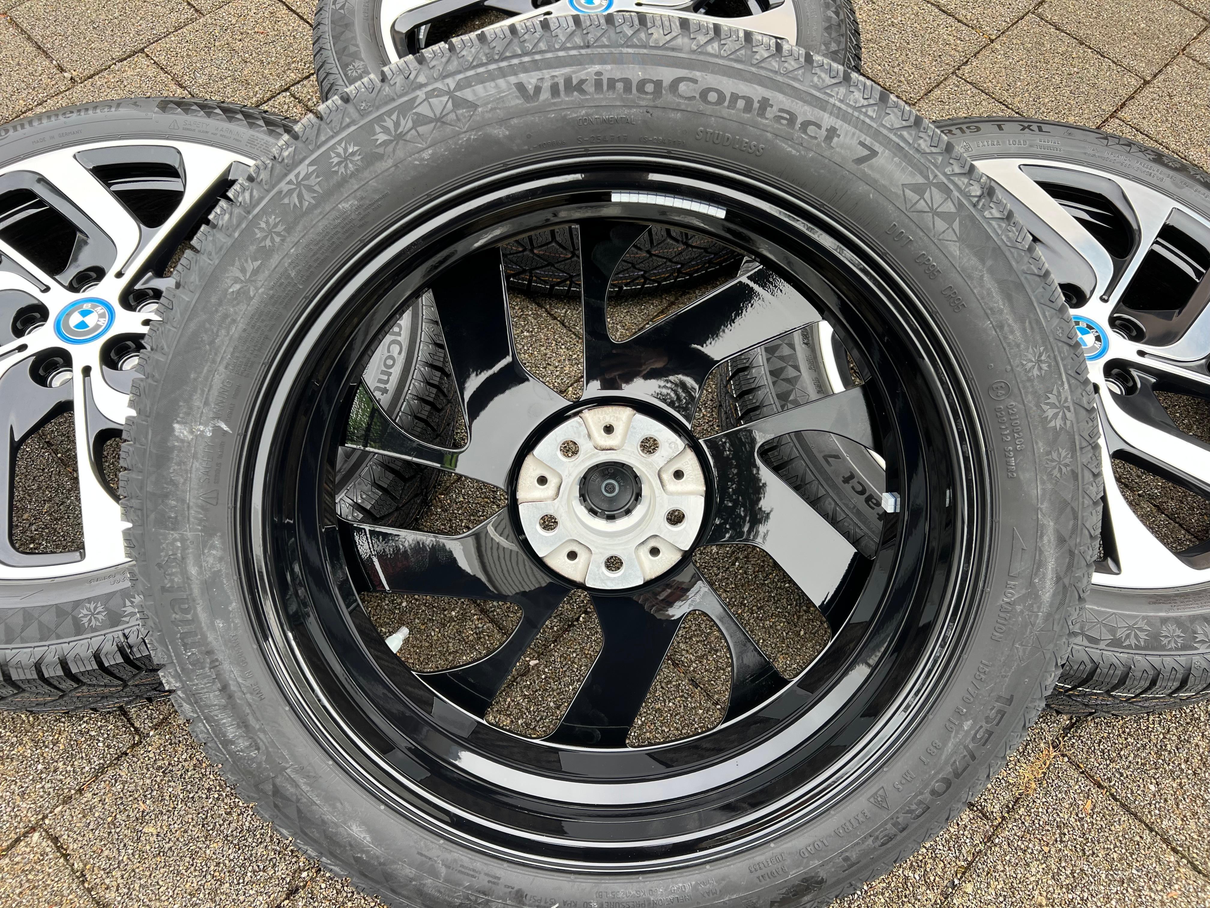 4 ORIGINAL 19" ALU WINTERRÄDER BMW i3 i3s 155/70R19 88T CONTINENTAL 6856894 STYLING 428 NEU RDKS
