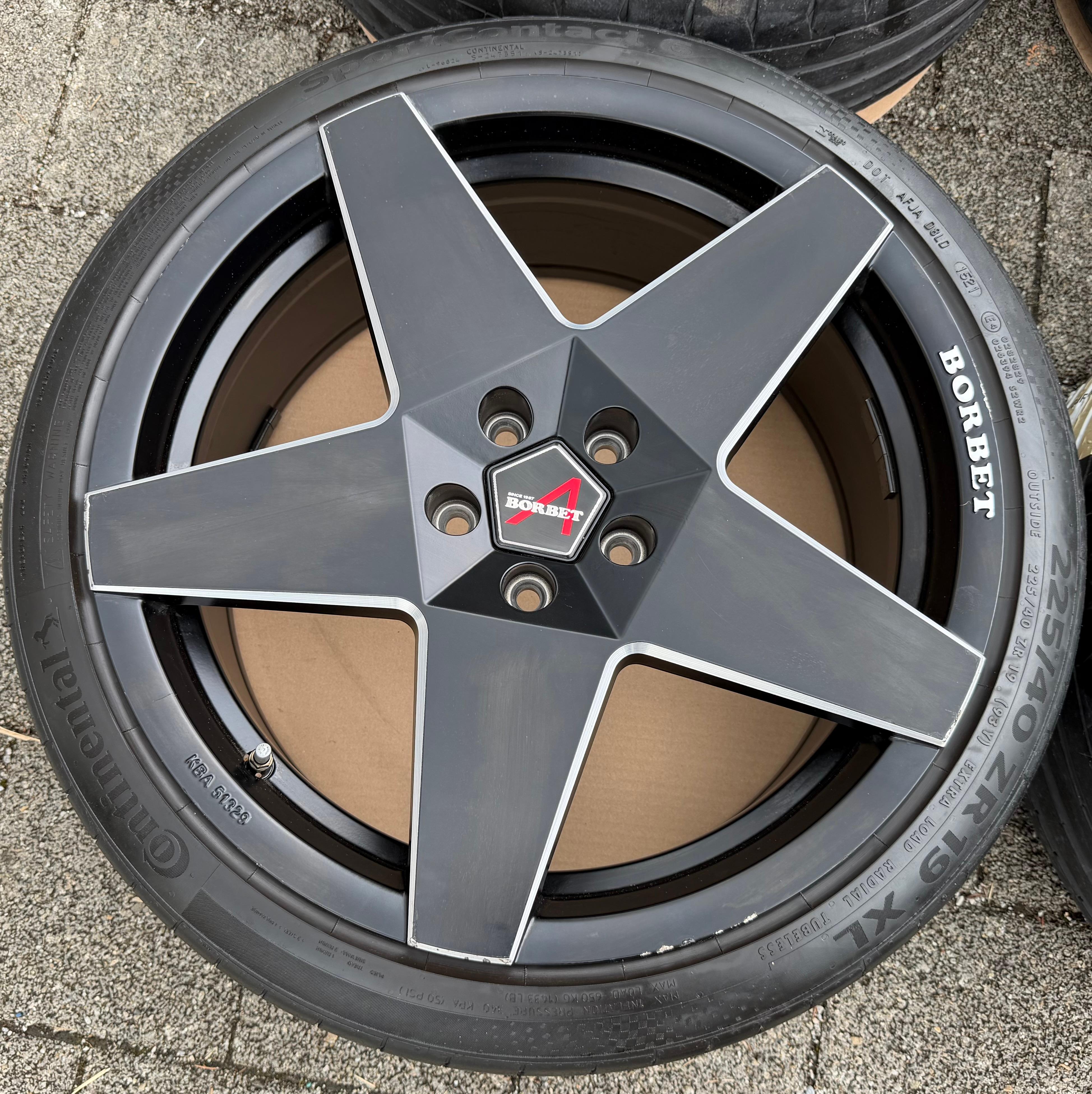 4 Borbet 19" Alufelgen Audi A8 Q2 Q3 VW Tiguan Seat Alhambra Ateca Skoda Kodiaq