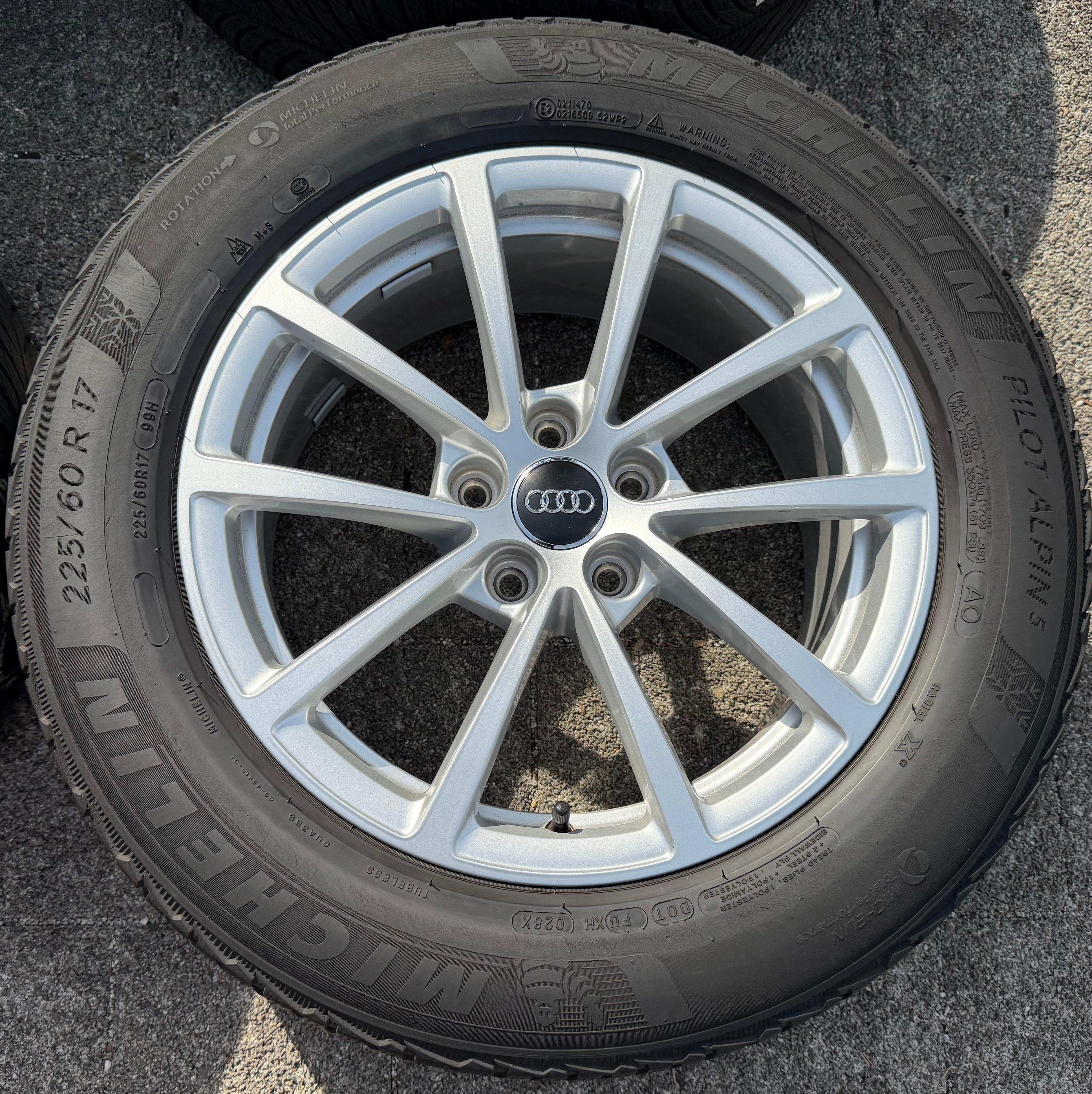4 Original 17" Alu Winterräder Audi A6 4K C8 F2 225/60R17 99H 4K0601025 Michelin