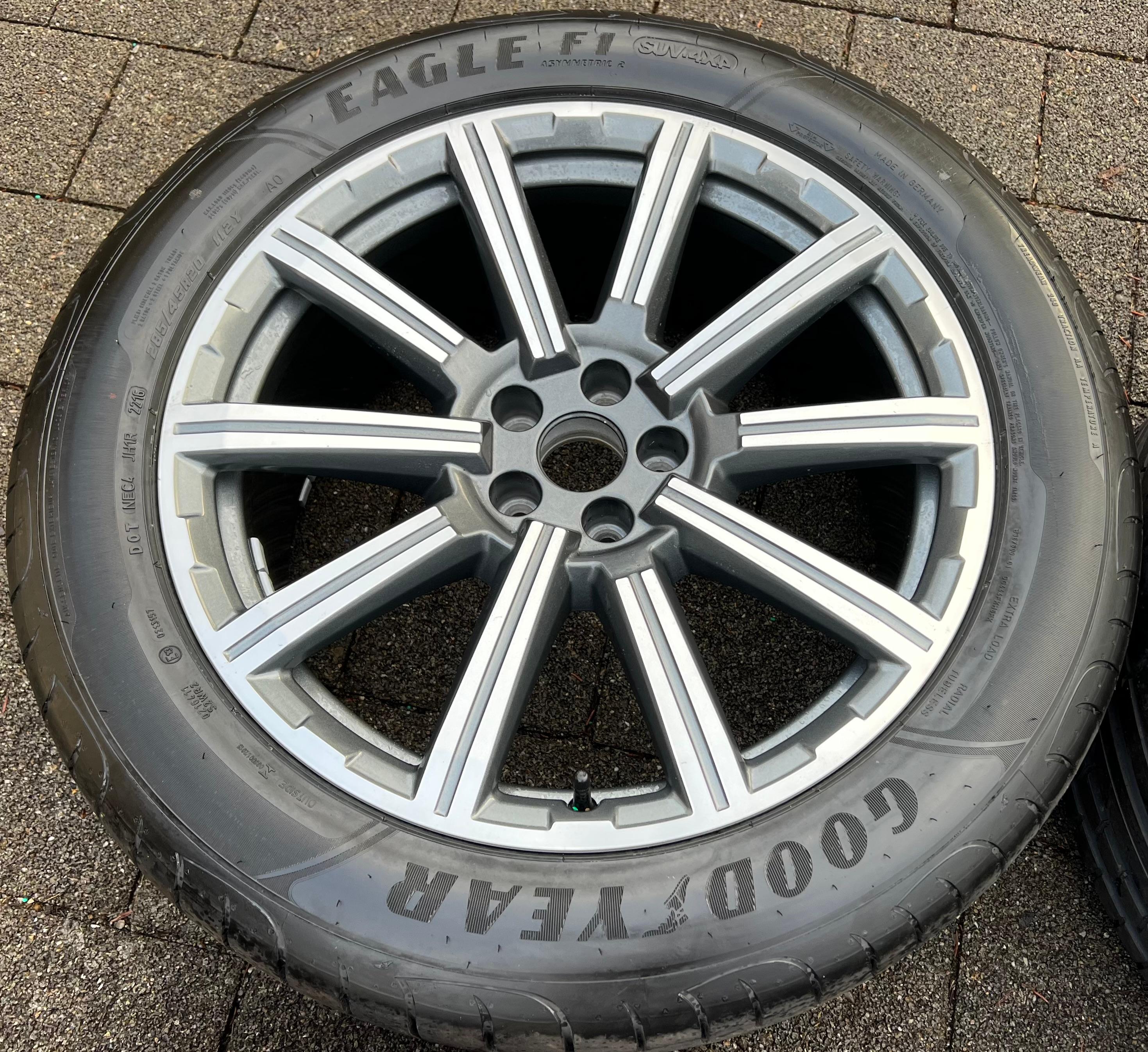4 ROUES D'ÉTÉ ORIGINALES 20" EN ALUMINIUM AUDI Q7 4M 4M0601025AD 285/45R20 112Y FRANCO DOMICILE