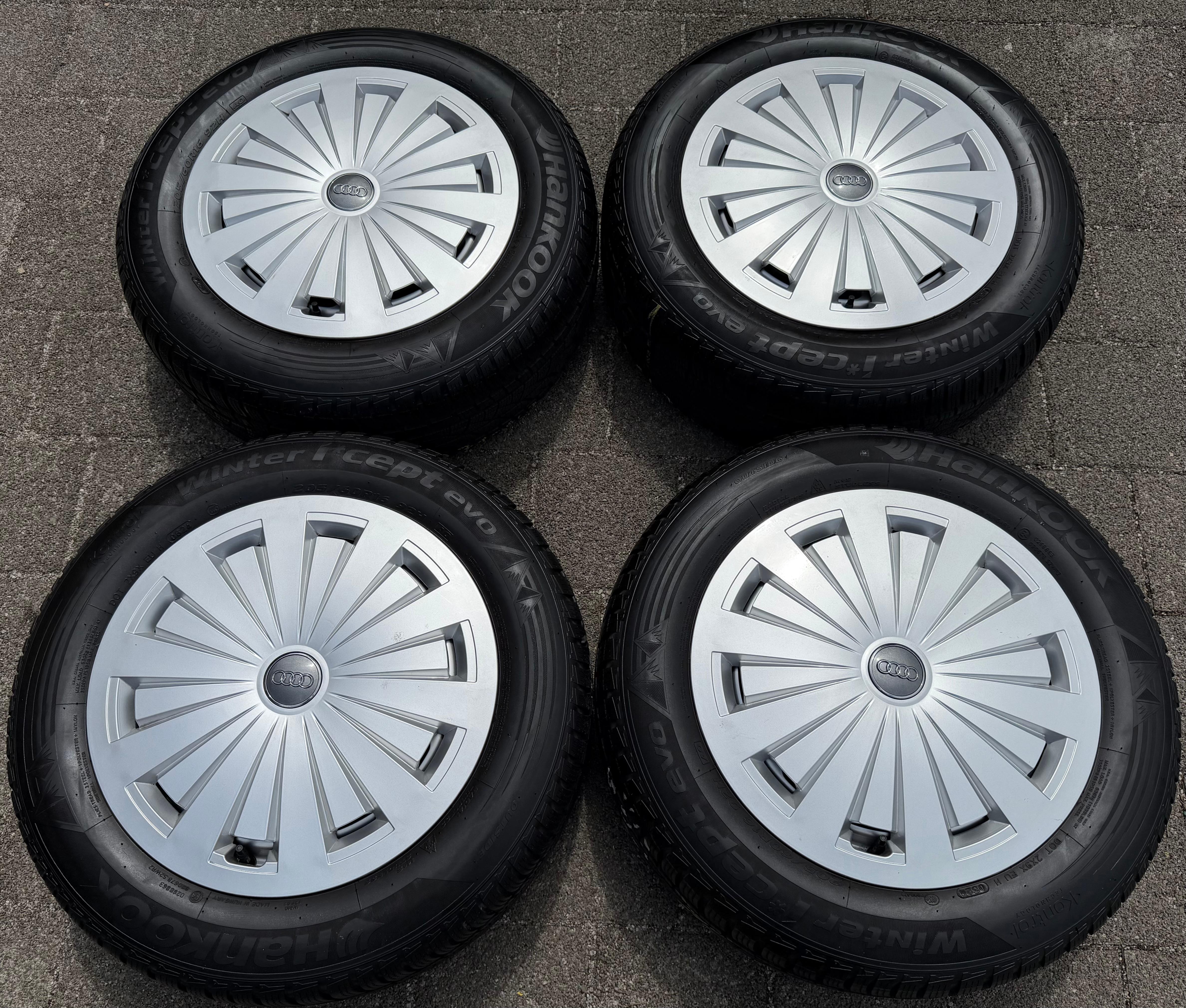 4 ORIGINAL ALU WINTERRÄDER AUDI A4 B9 8W 205/60R16 92H 8W0601025 2024