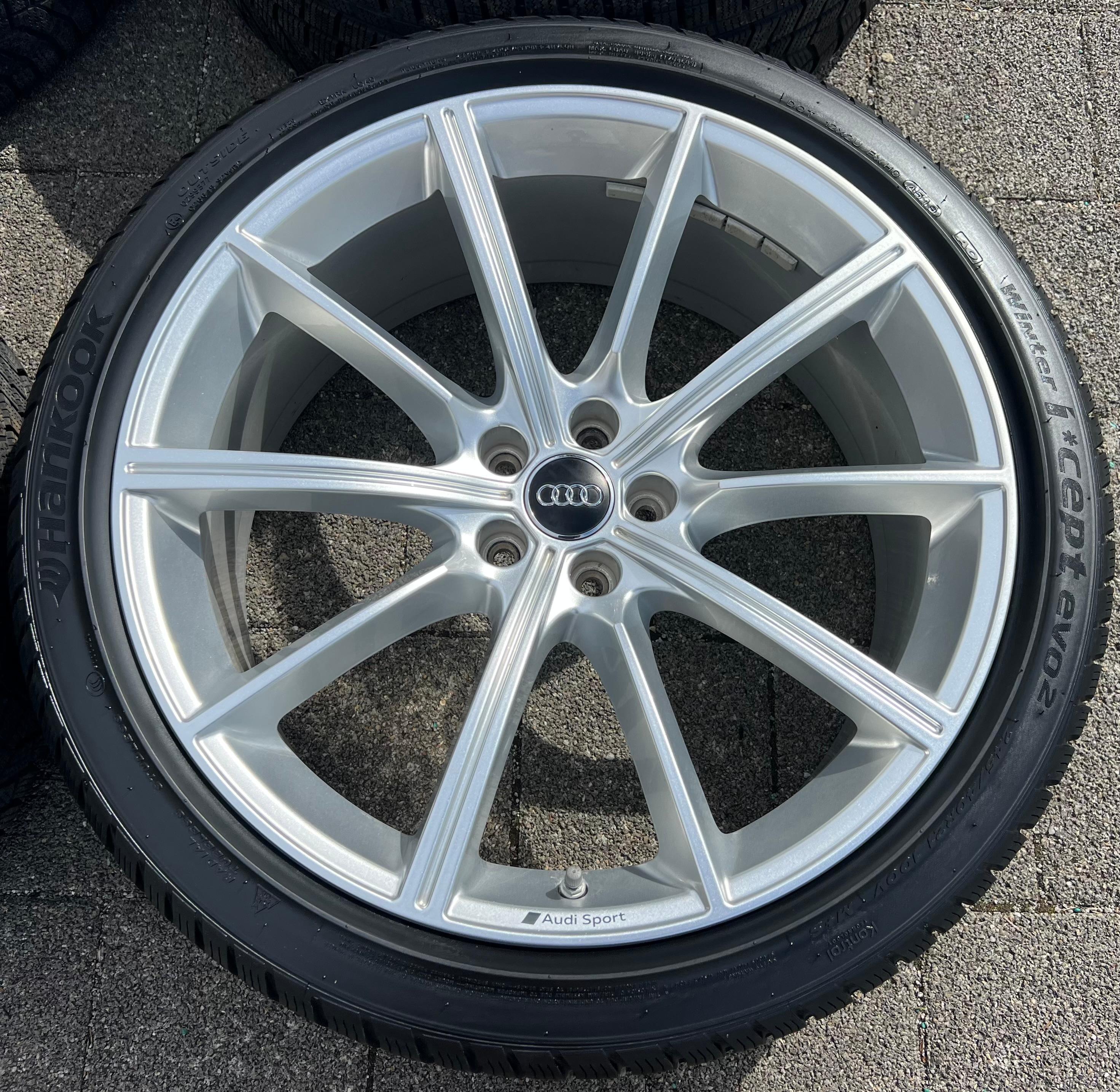 4 ORIGINELE 21" LICHTMETALEN WINTERWIELEN AUDI RS6 AVANT 4K C8 RS7 F2 4K 4K0601025AA VRIJ HUIS