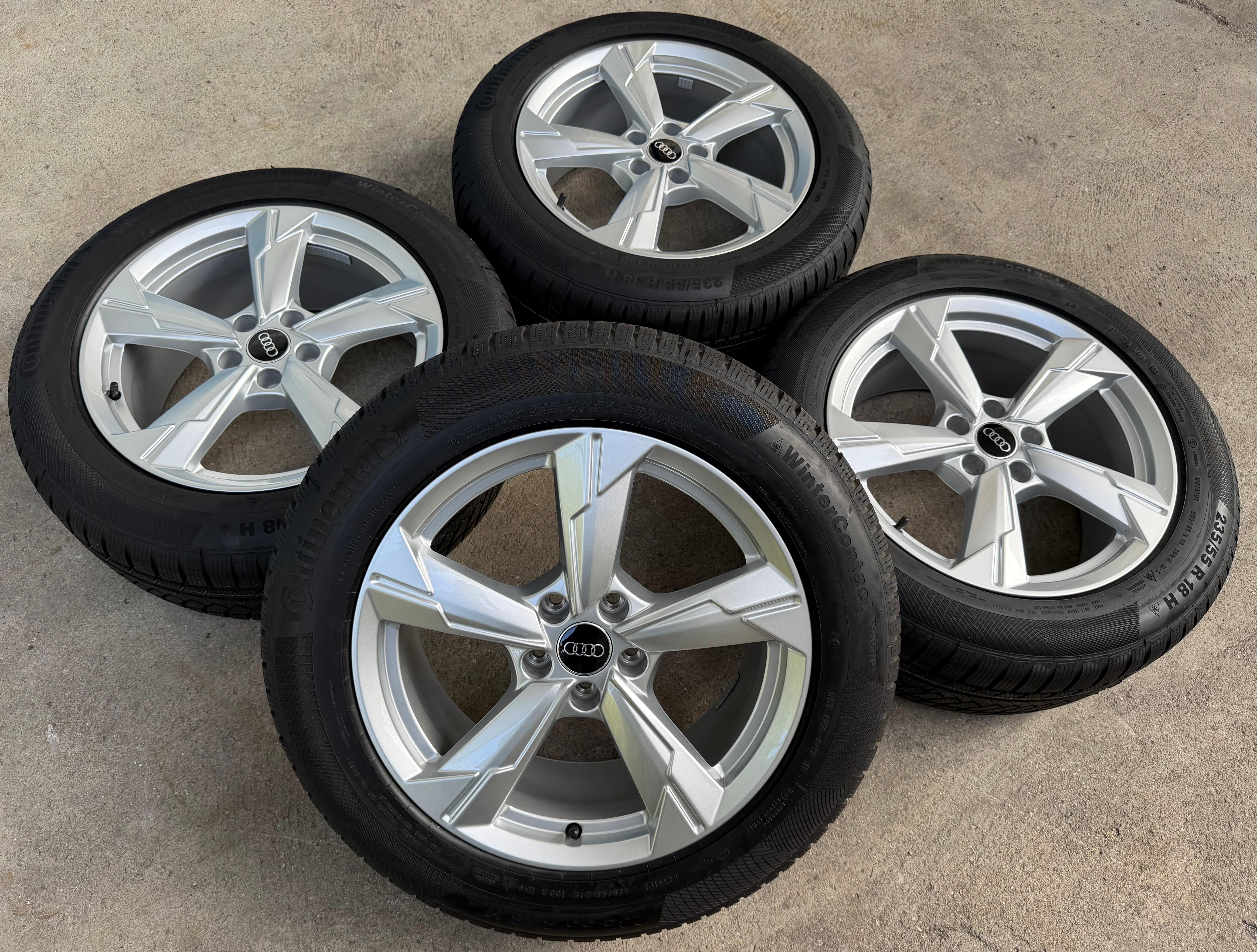 4 Original 18" Alu Winterräder Audi A6 Allroad 4K C8 4K0601025D 235/55R18 100H Continental NEU