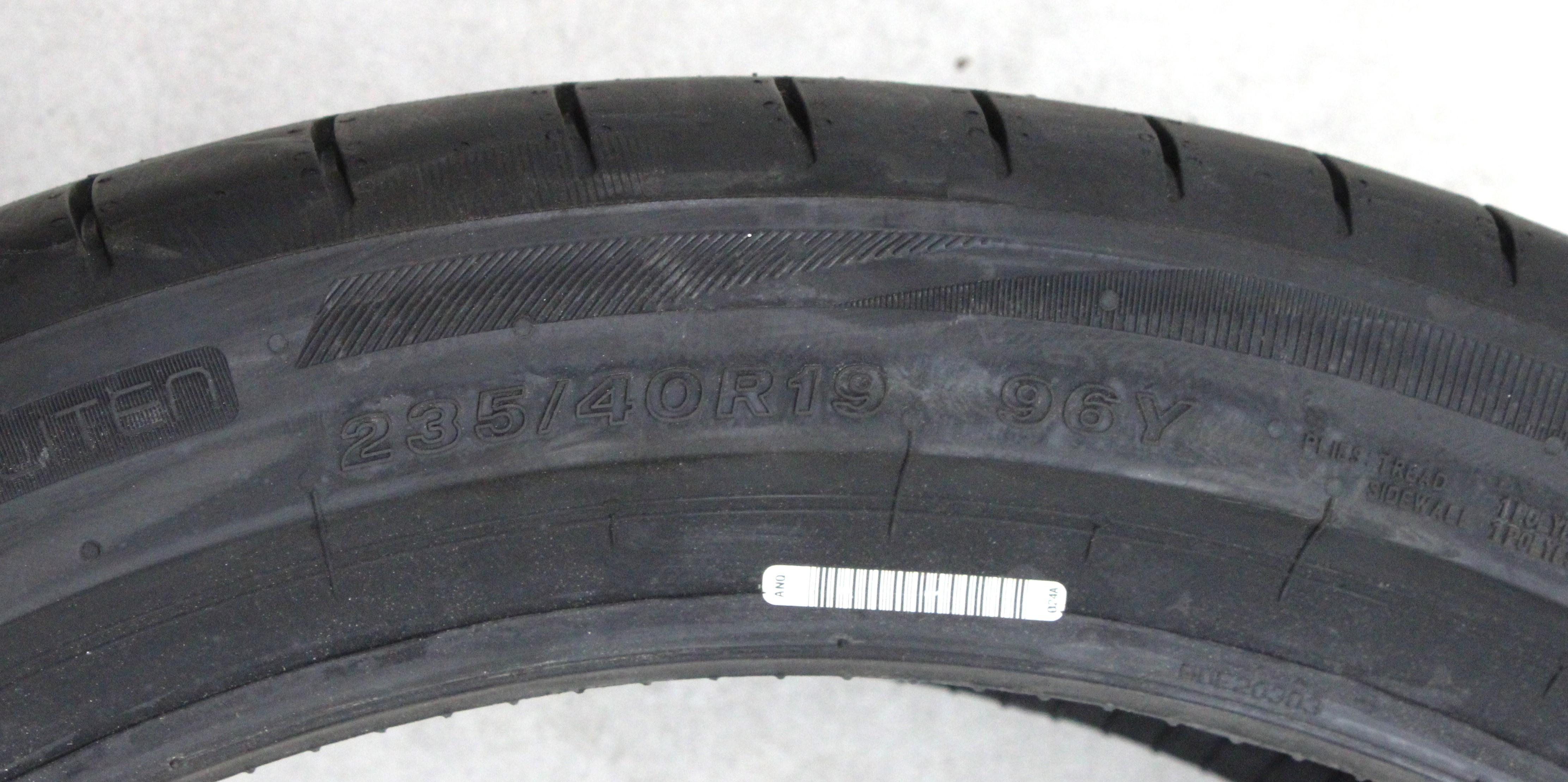 4 pneus d'été Bridgestone Turanza 6 * Enliten 235/40R19 96Y, profil complet, 2023, silencieux, NEUF