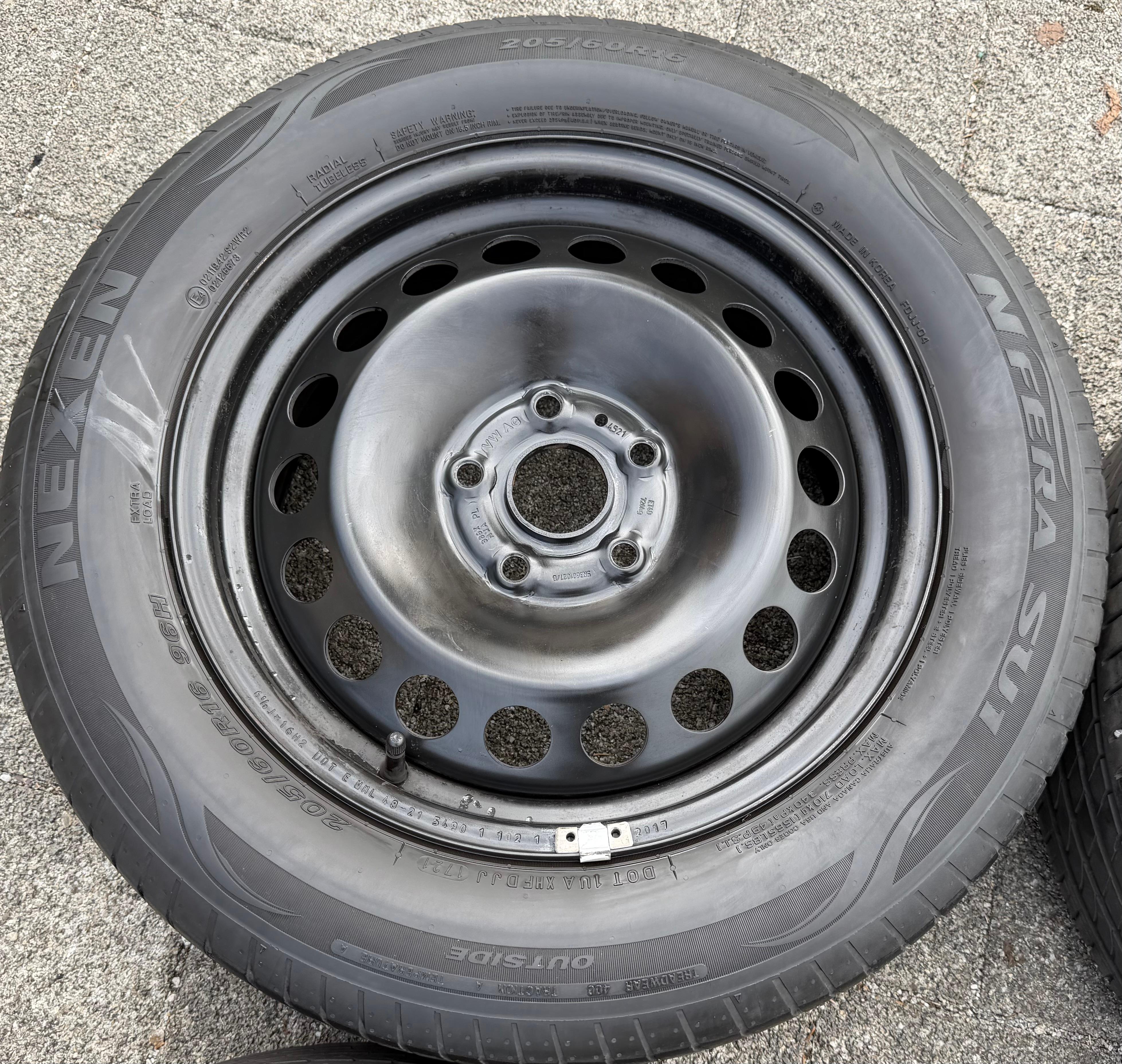 4 ORIGINAL STAHLFELGEN 16" FELGEN VW CADDY V SK 6,5x16 ET48 5x112 FREIHAUS
